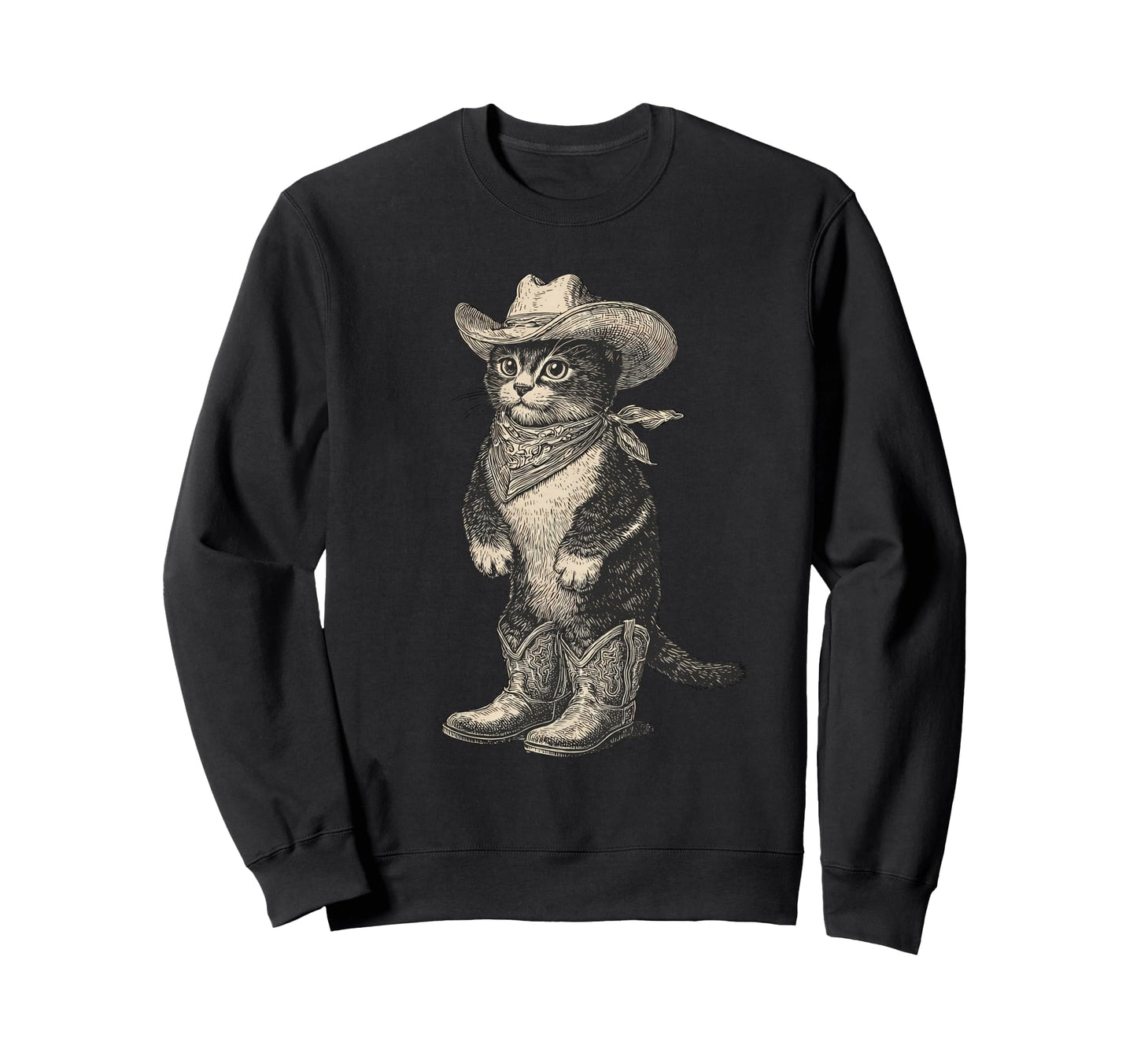 Western Country Cowgirl Funny Sweatshirt - Fun Novelty Design Men Women - T-Shirt, Sweatshirt, Hoodie