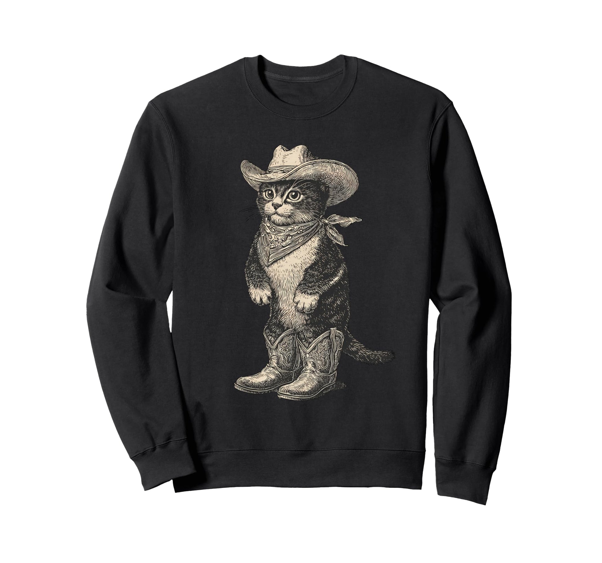 Western Country Cowgirl Funny Sweatshirt - Fun Novelty Design Men Women - T-Shirt, Sweatshirt, Hoodie