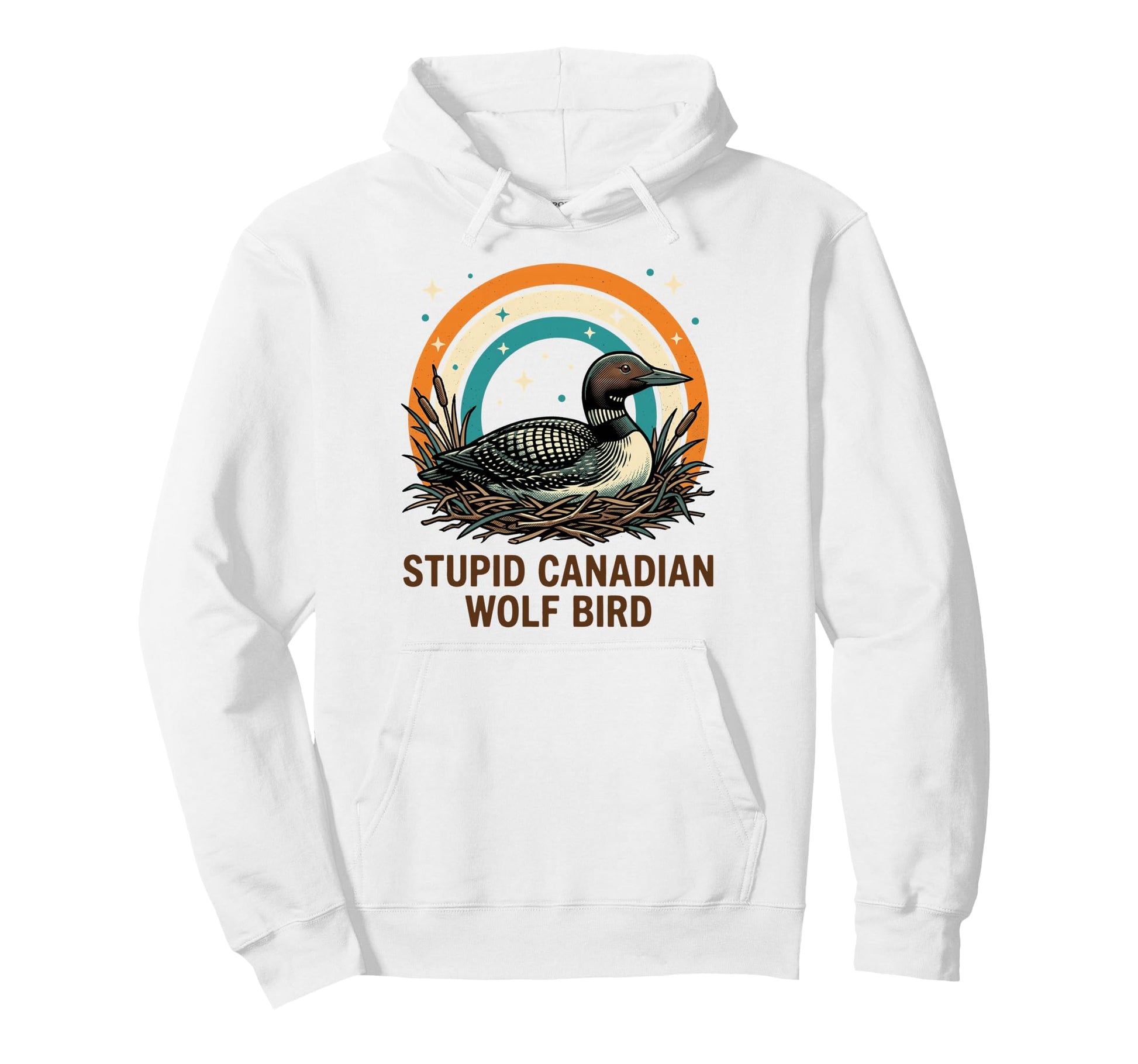 Funny Loon Bird Canadian Wildlife Hoodie - Novelty Apparel Unisex - T-Shirt, Sweatshirt, Hoodie