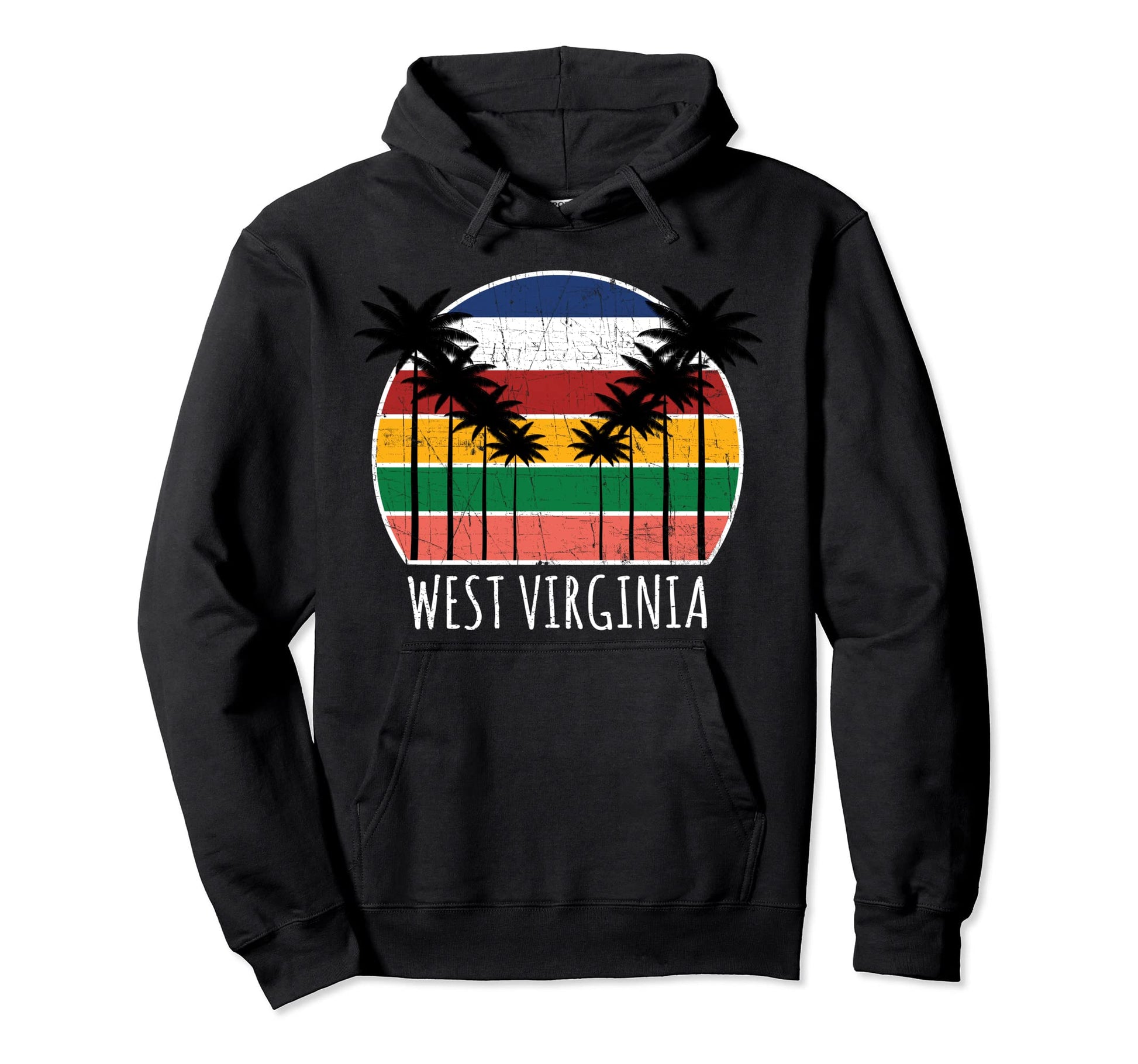 Beach Lover West Virginia Summer Hoodie - Novelty Apparel for Adults - T-Shirt, Sweatshirt, Hoodie