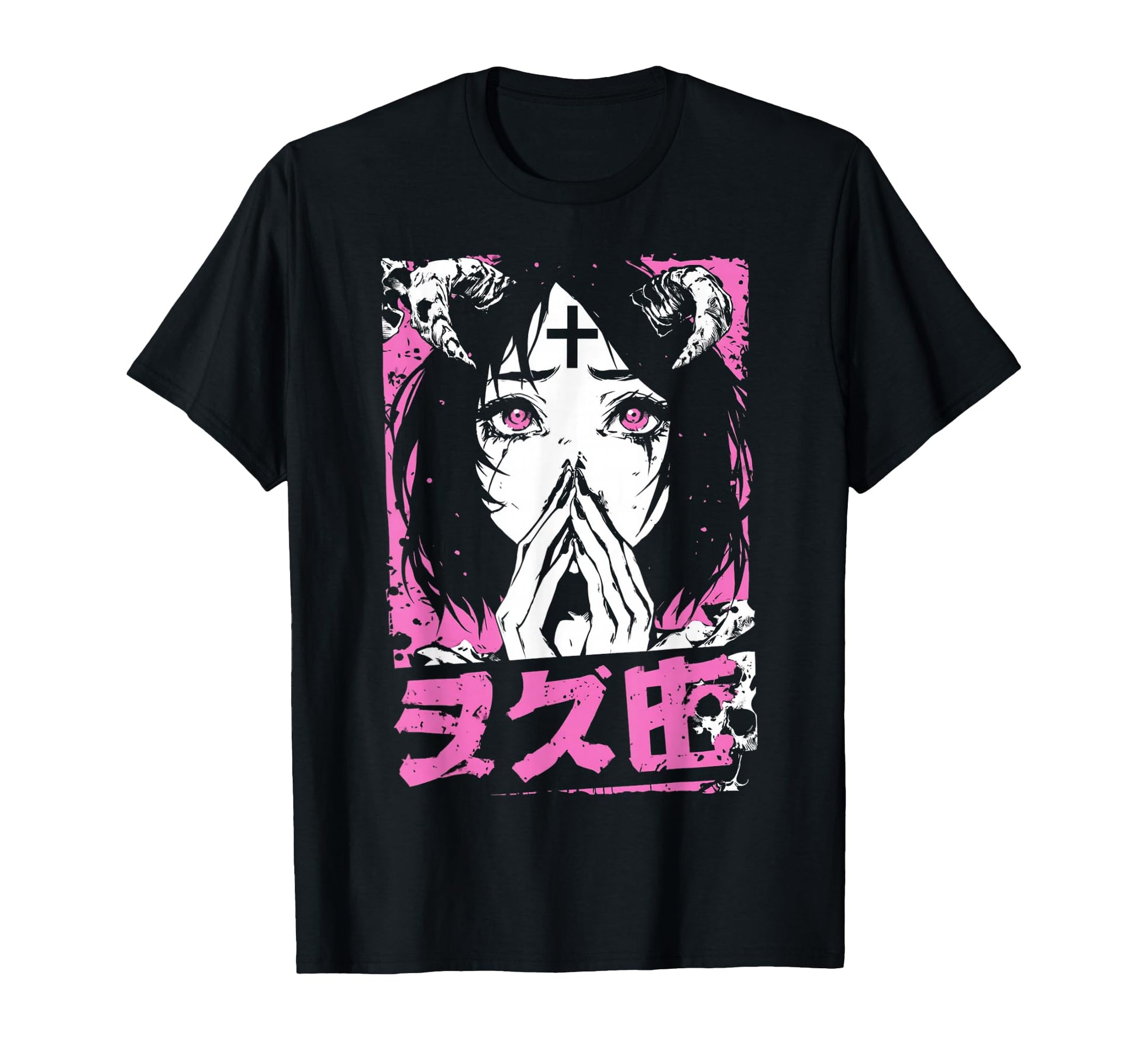 Goth Grunge Demon Anime Waifu Horror Alt T-Shirt - Trendy Graphic Unisex - T-Shirt, Sweatshirt, Hoodie