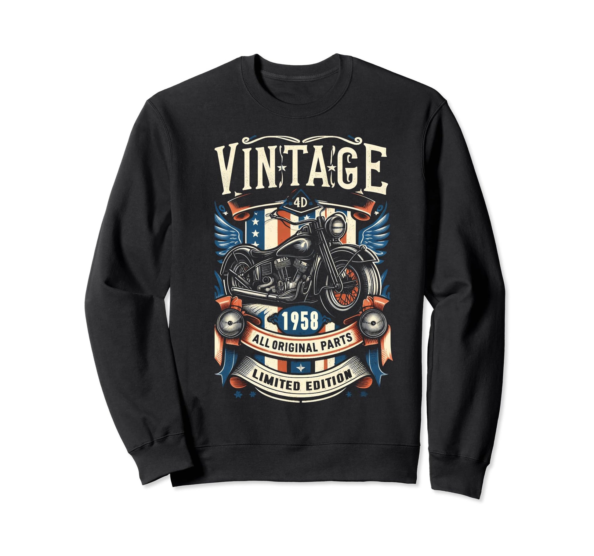 1958 Born 1958 66Th Birthday Sweatshirt - Novelty Apparel Men Women - T-Shirt, Sweatshirt, Hoodie