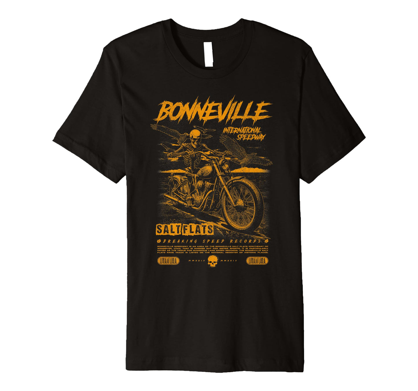 Bonneville Salt Flats Motorcycle T-Shirt - Casual Everyday Wear Unisex - T-Shirt, Sweatshirt, Hoodie