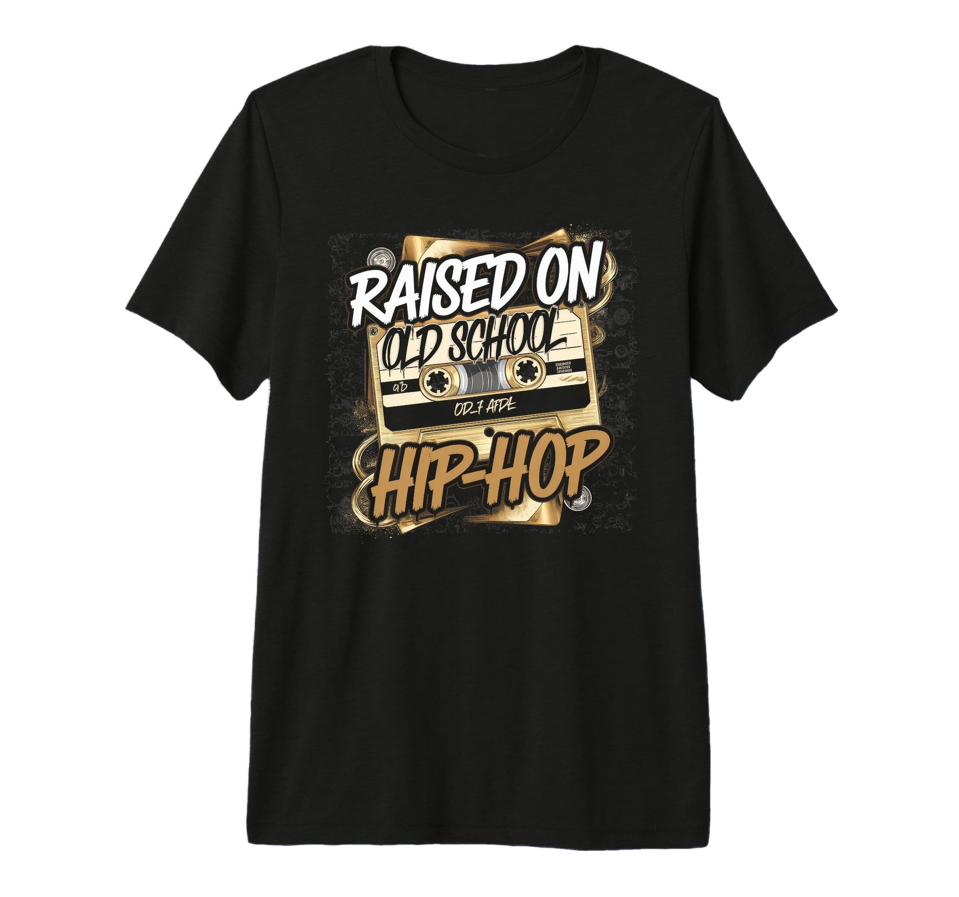 Raised Old School Hip Hop Cassette T-Shirt - Aesthetic Graphic Men Women - T-Shirt, Sweatshirt, Hoodie