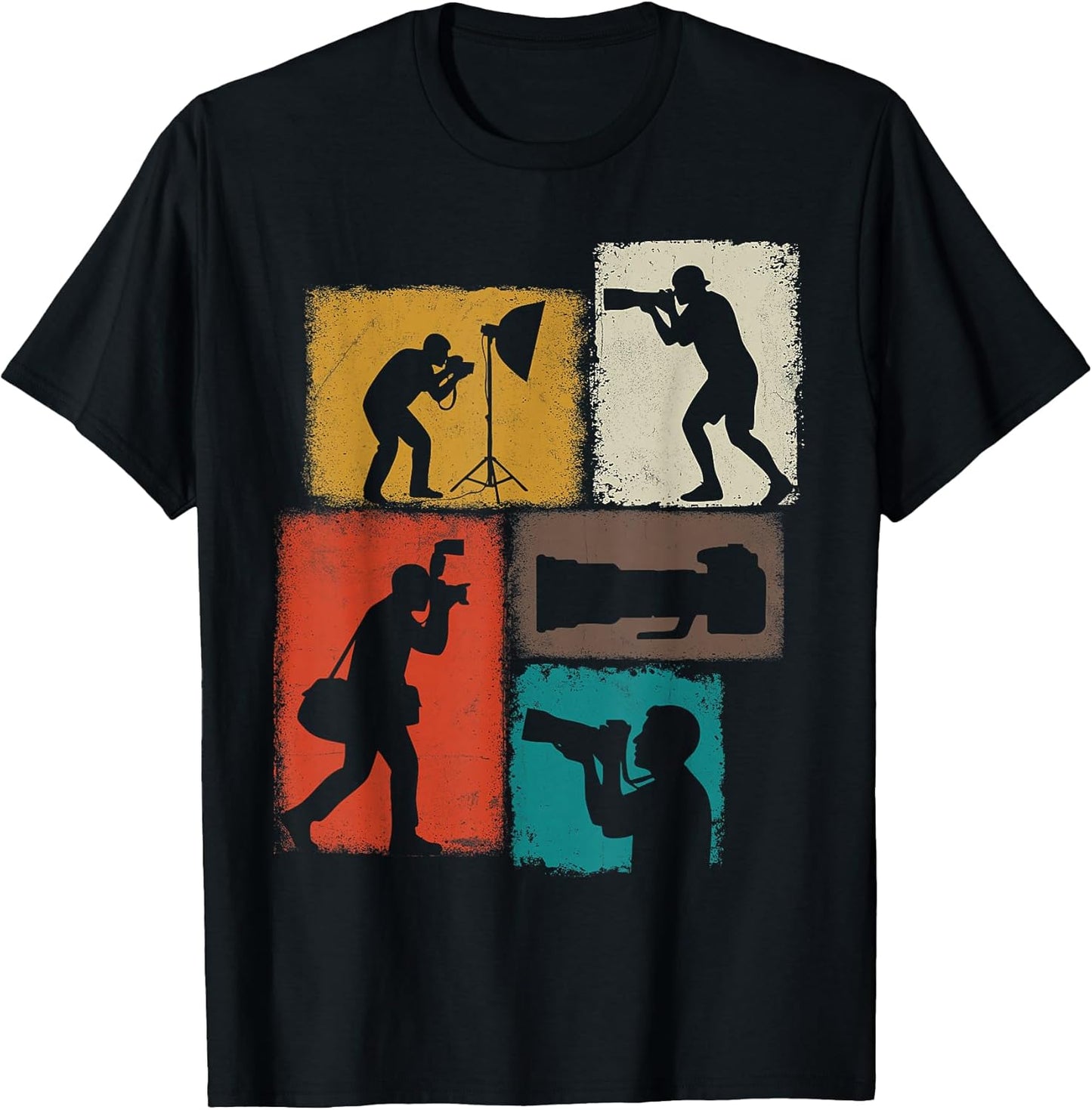 Photographer Asymmetrical Collage Design - Adult & Kids T-Shirts, Sweatshirts & Hoodies apparel design preview 1