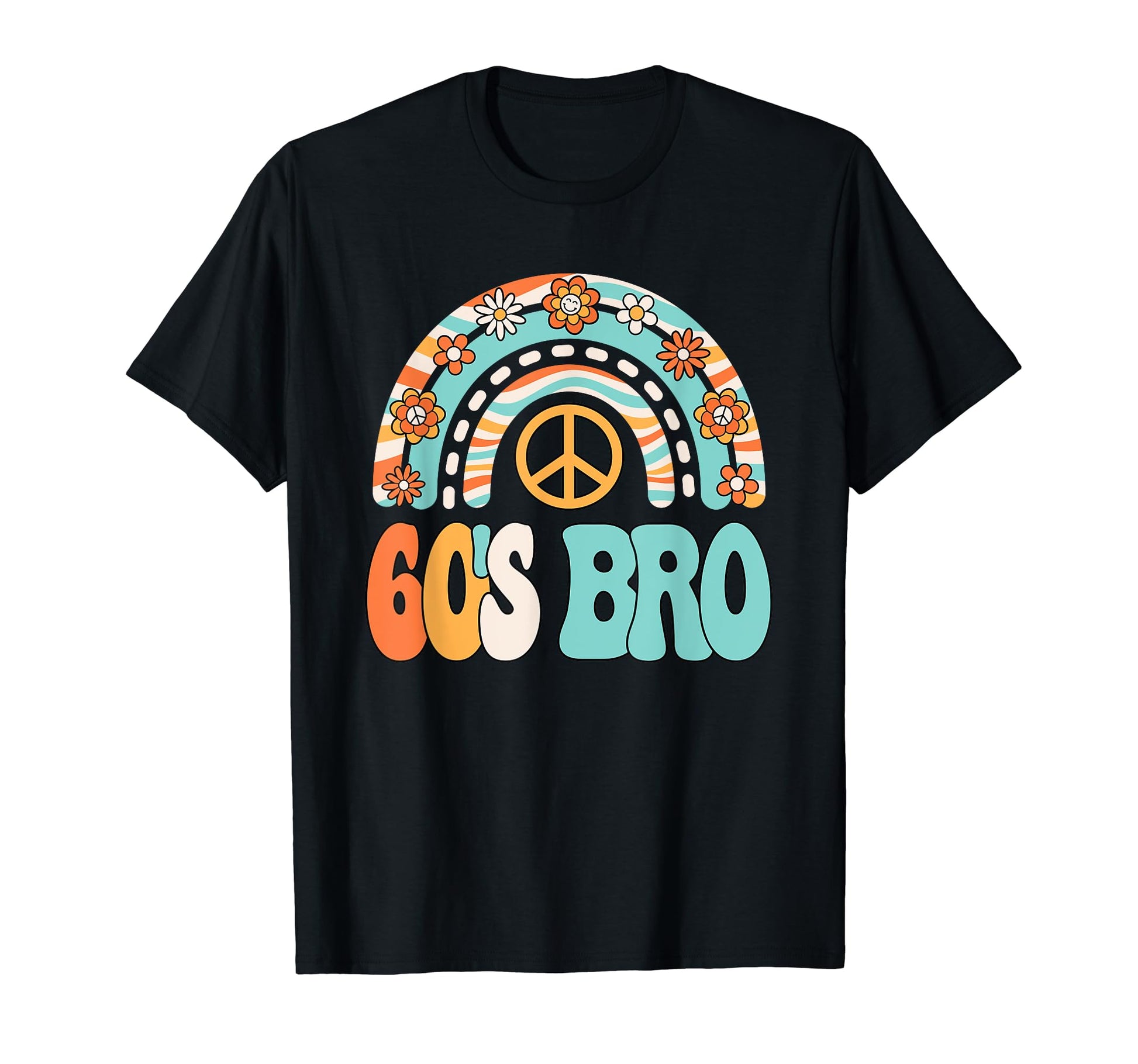 60S Bro 1960S Hippie Party Outfit T-Shirt - Trendy Graphic for Adults - T-Shirt, Sweatshirt, Hoodie
