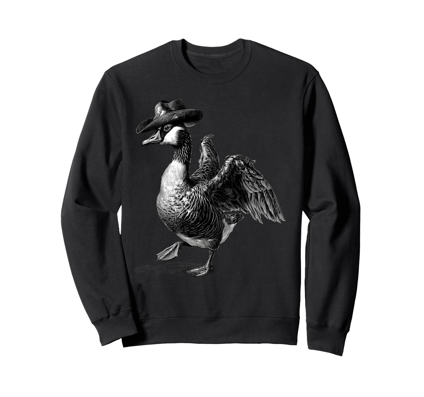 Goose Cowboy Rodeo Cowgirl Sweatshirt - Fun Novelty Design Men Women - T-Shirt, Sweatshirt, Hoodie