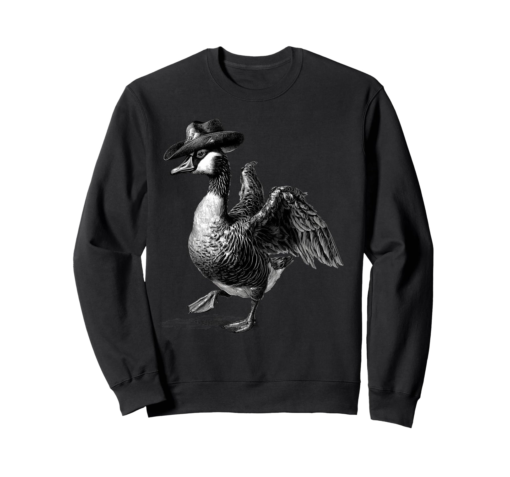 Goose Cowboy Rodeo Cowgirl Sweatshirt - Fun Novelty Design Men Women - T-Shirt, Sweatshirt, Hoodie