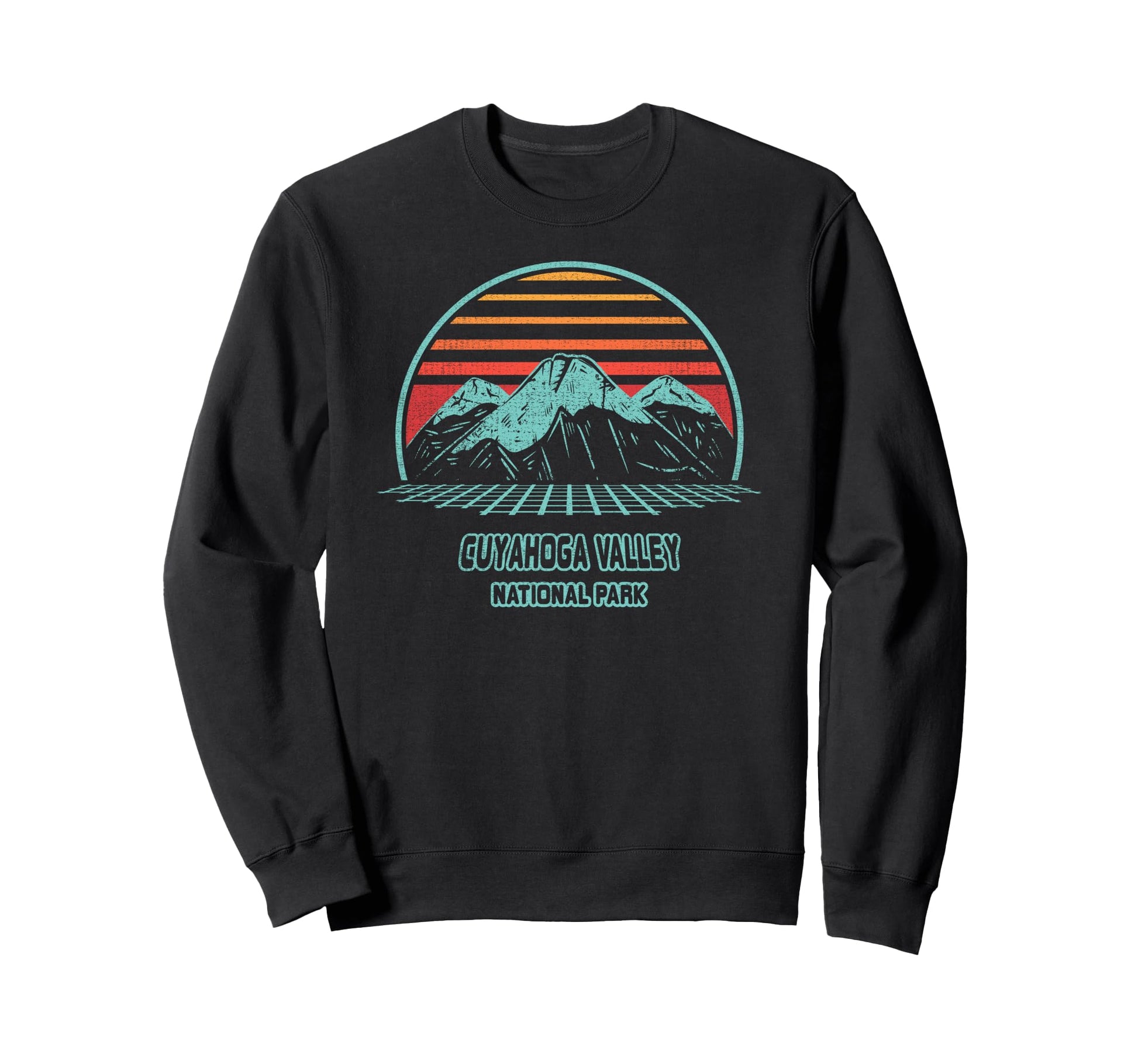 Cuyahoga Valley National Park Hiking 80S Sweatshirt - Graphic Print Unisex - T-Shirt, Sweatshirt, Hoodie