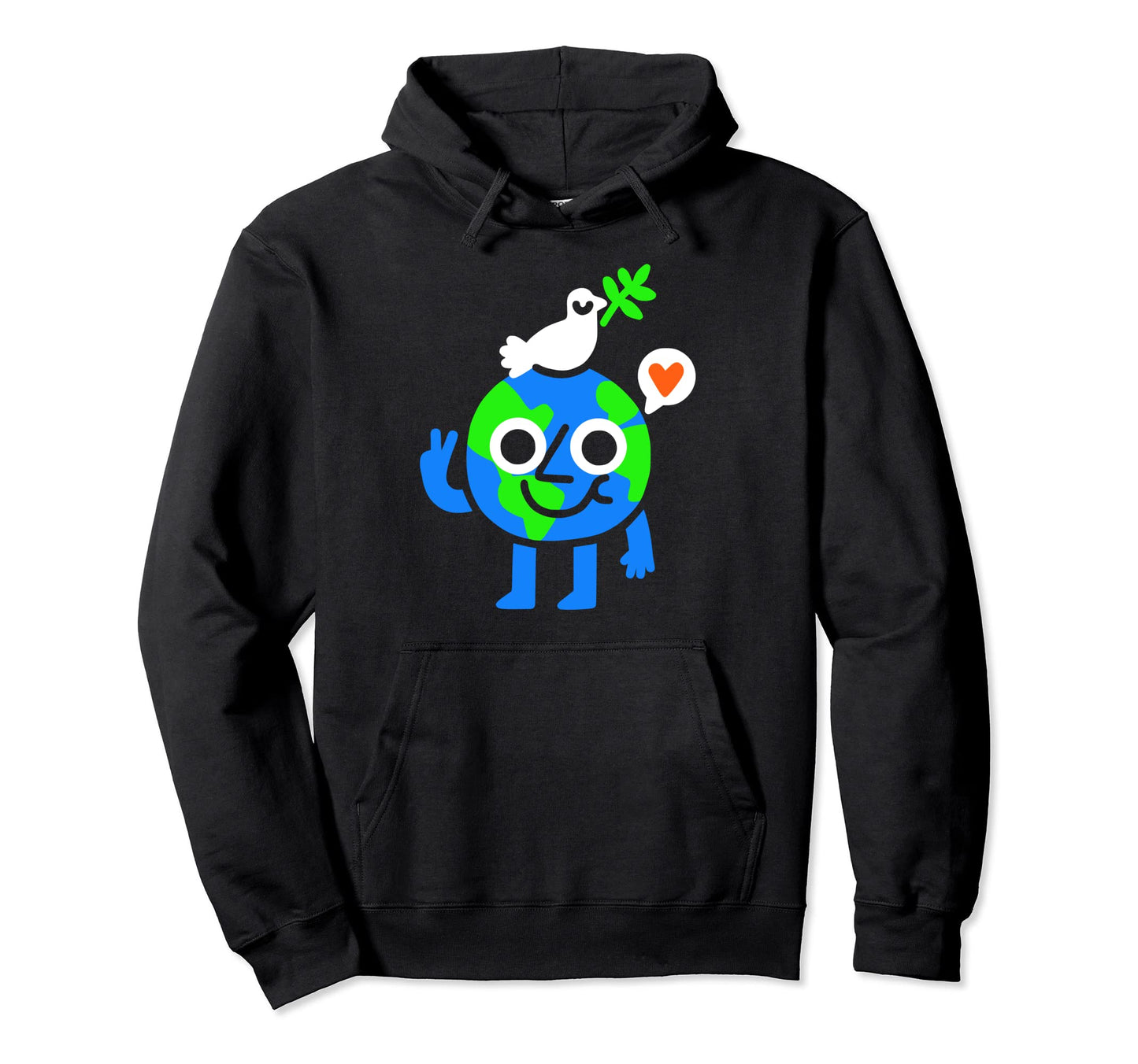 World Peace And Love Hoodie - Minimalist Print Men Women - T-Shirt, Sweatshirt, Hoodie