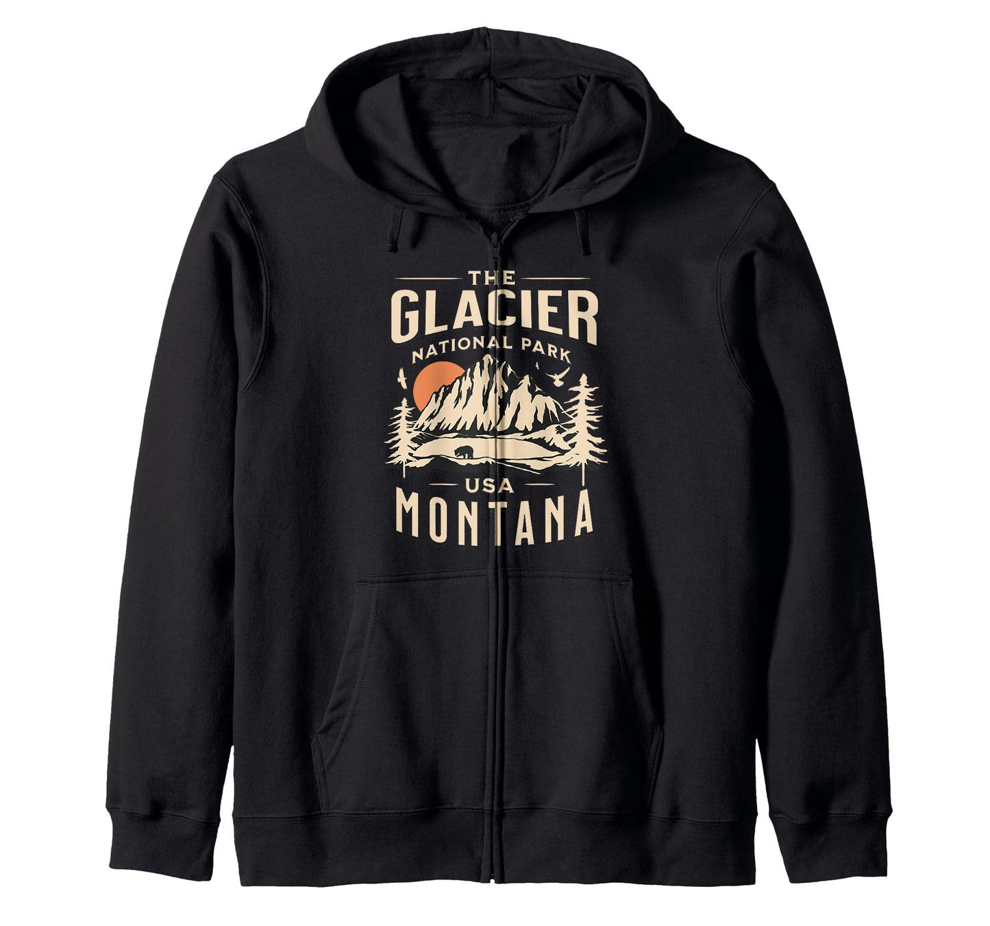 Glacier National Park Montana Usa T-Shirt - Streetwear Style Men Women - T-Shirt, Sweatshirt, Hoodie