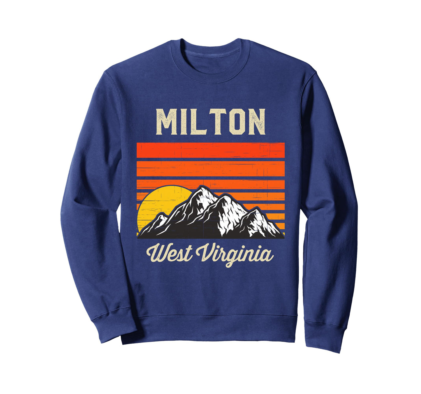 Milton West Virginia City State Usa Sweatshirt - Minimalist Print Men Women - T-Shirt, Sweatshirt, Hoodie