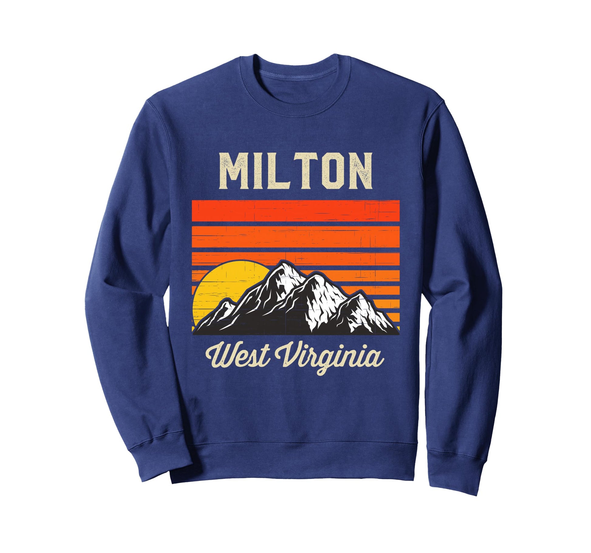 Milton West Virginia City State Usa Sweatshirt - Minimalist Print Men Women - T-Shirt, Sweatshirt, Hoodie
