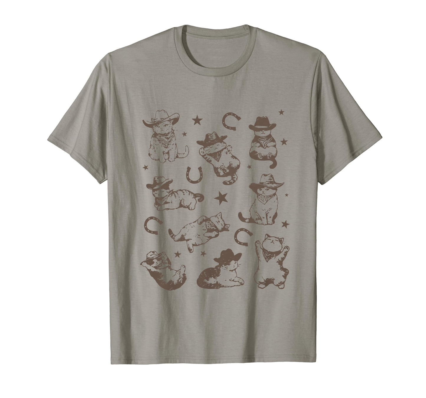 Cowboy Cats And Kittens Western Cowboy T-Shirt - Aesthetic Graphic Unisex - T-Shirt, Sweatshirt, Hoodie
