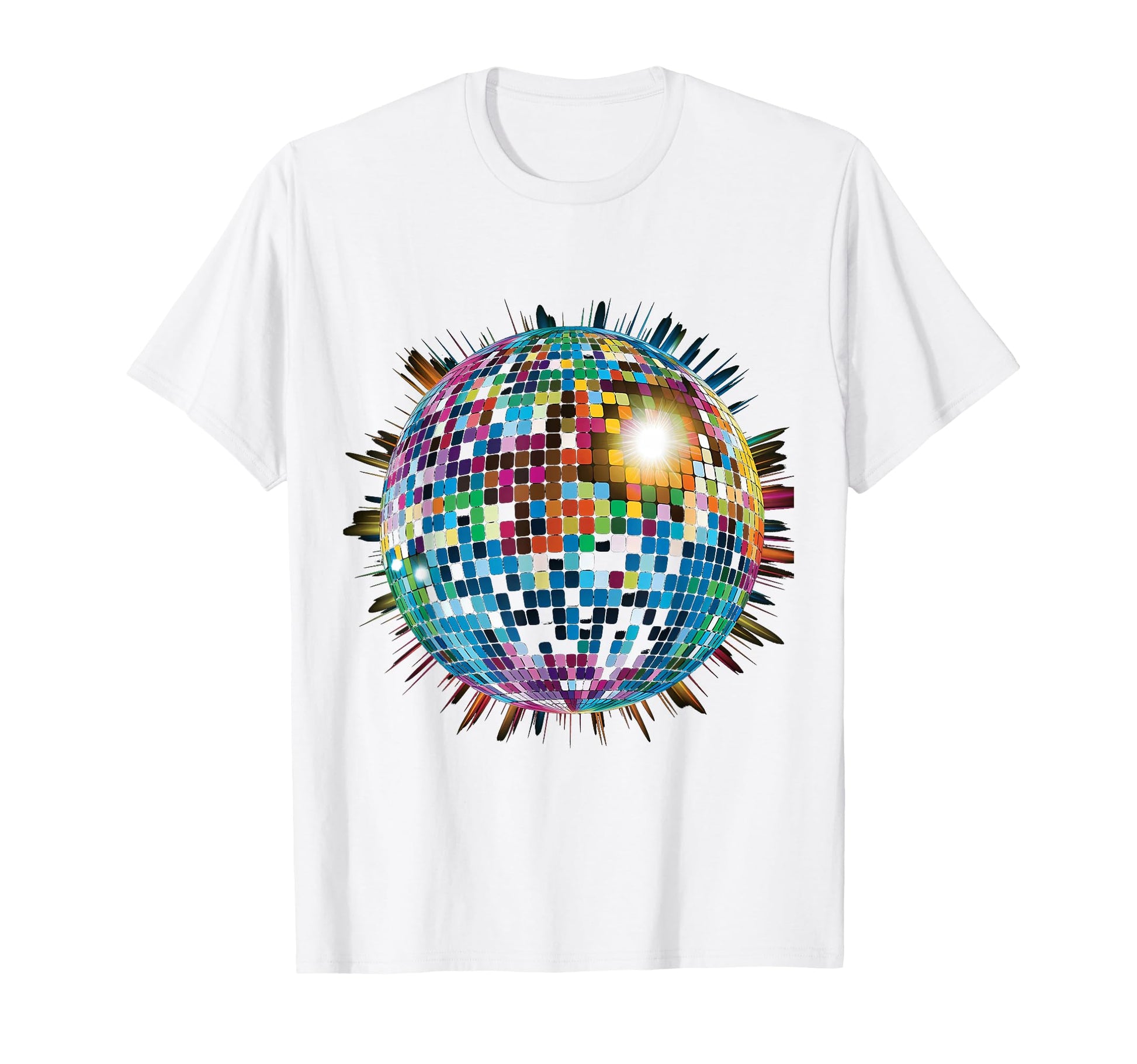 Colored Disco Ball House Discoball T-Shirt - Streetwear Style for Adults - T-Shirt, Sweatshirt, Hoodie
