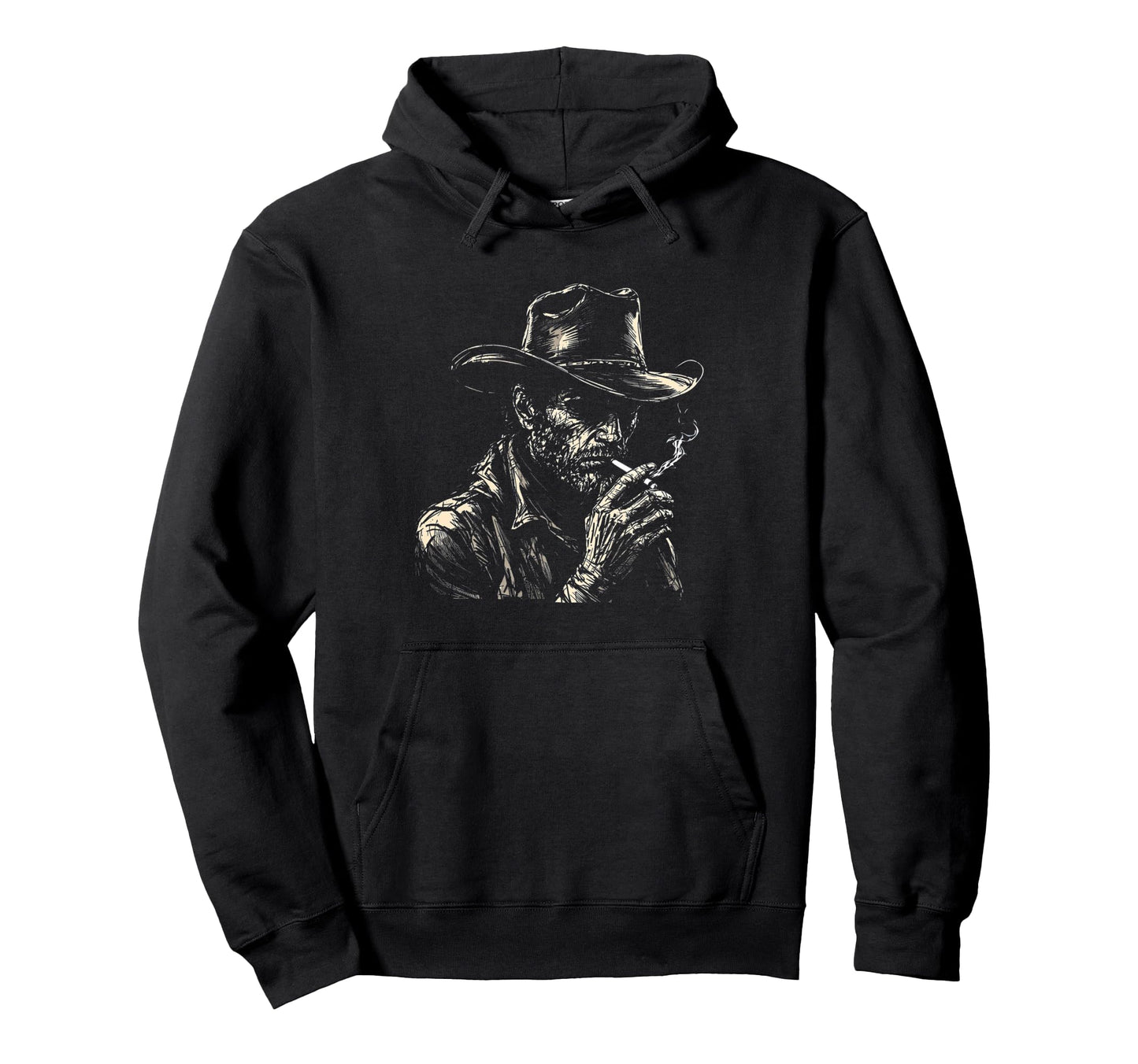 Rugged Wild West Cowboy Hoodie - Custom Art Print Unisex - T-Shirt, Sweatshirt, Hoodie