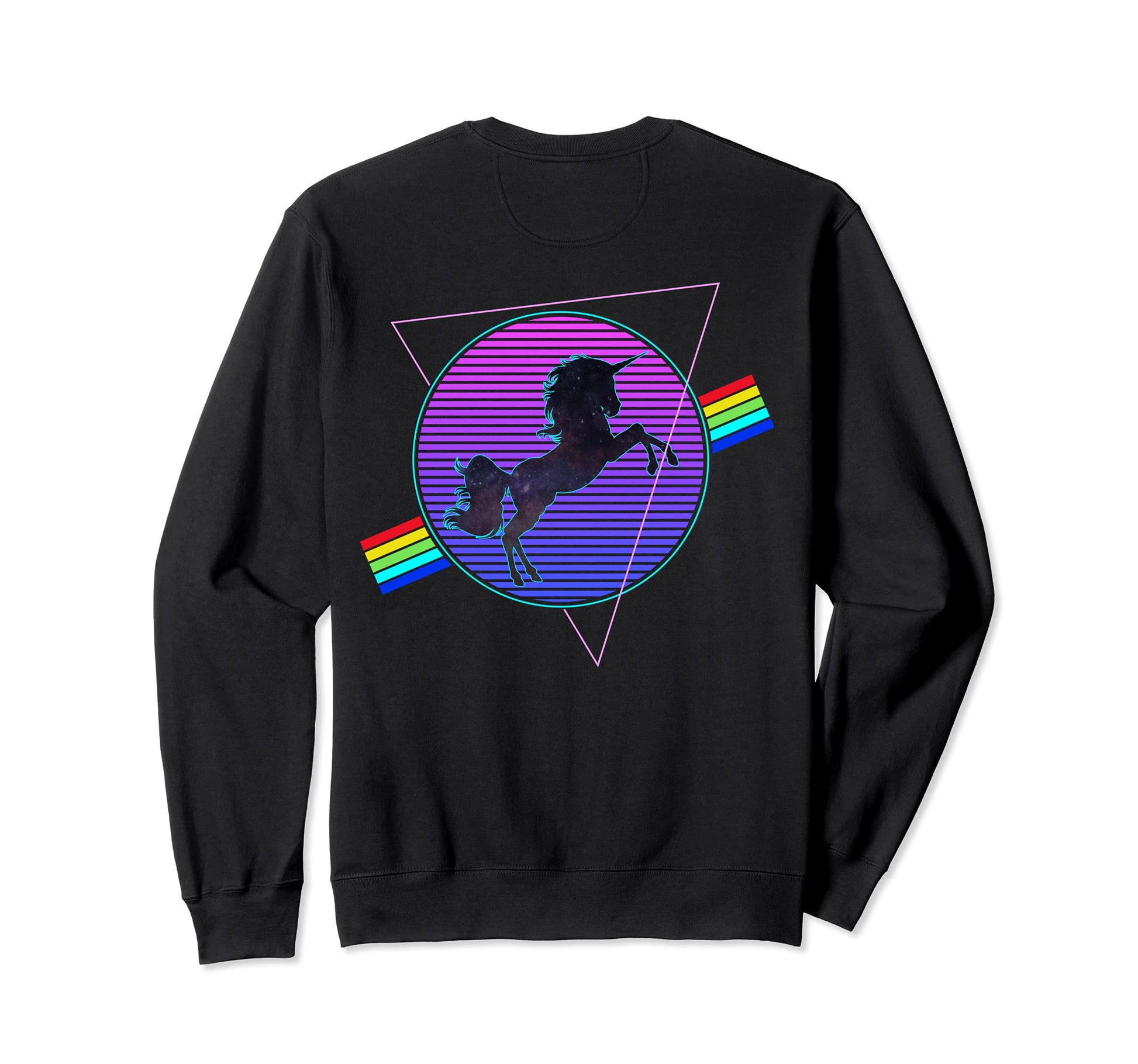Vaporwave Aesthetic Japanese Unicorn Sweatshirt - Graphic Print for Adults - T-Shirt, Sweatshirt, Hoodie