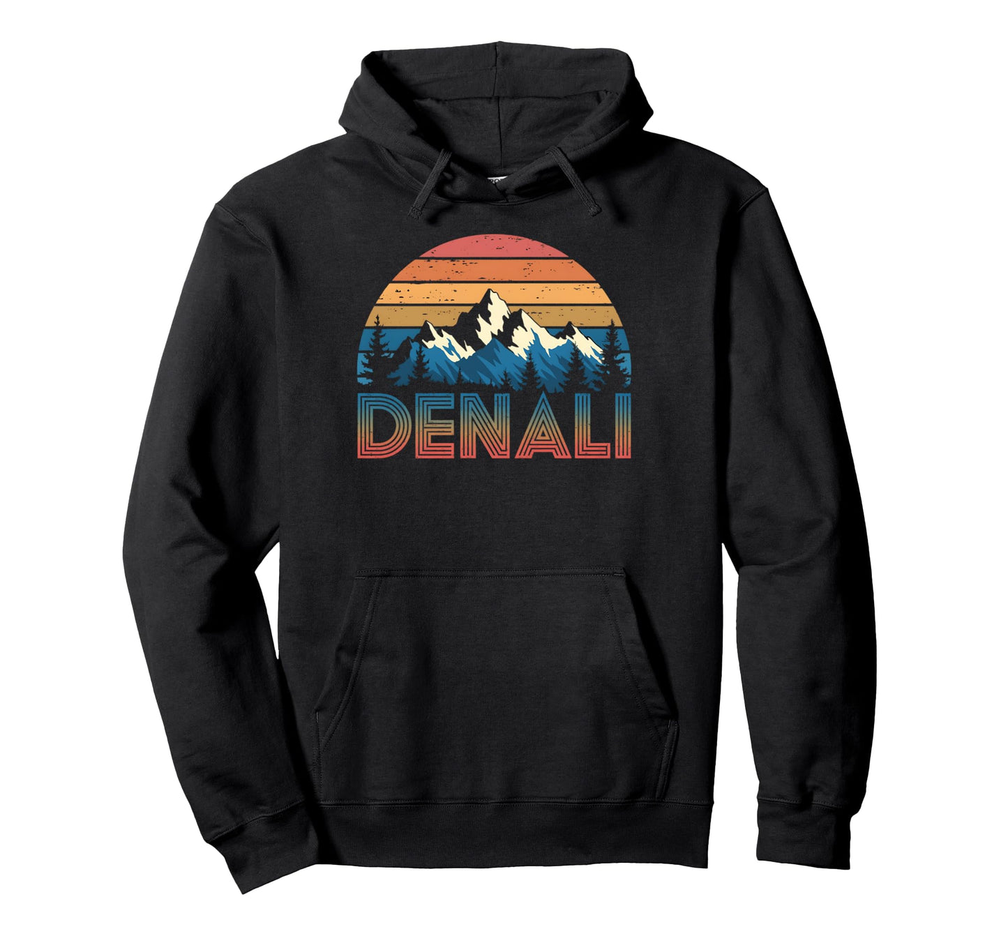 Mount Denali Sunset Mt Denali National Hoodie - Minimalist Print Unisex - T-Shirt, Sweatshirt, Hoodie