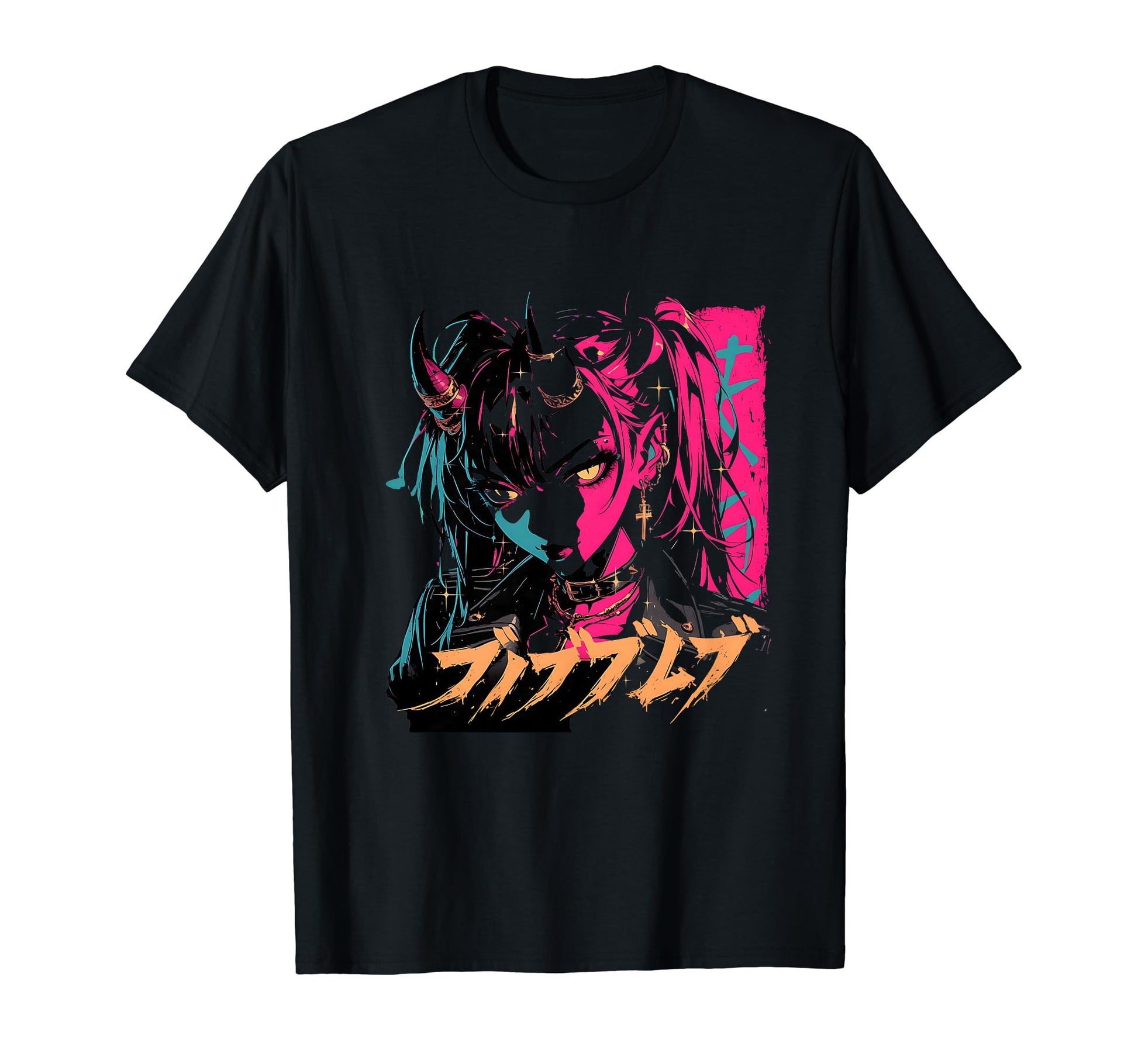 Goth Grunge Demon Anime Waifu Horror Alt T-Shirt - Trendy Graphic Unisex - T-Shirt, Sweatshirt, Hoodie