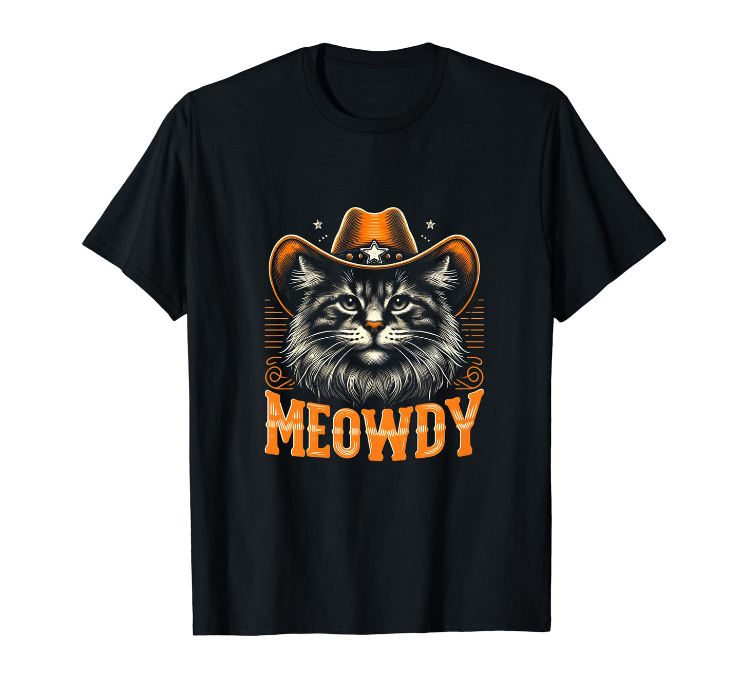 Meowdy Funny Country Music Cat T-Shirt - Casual Everyday Wear Unisex - T-Shirt, Sweatshirt, Hoodie