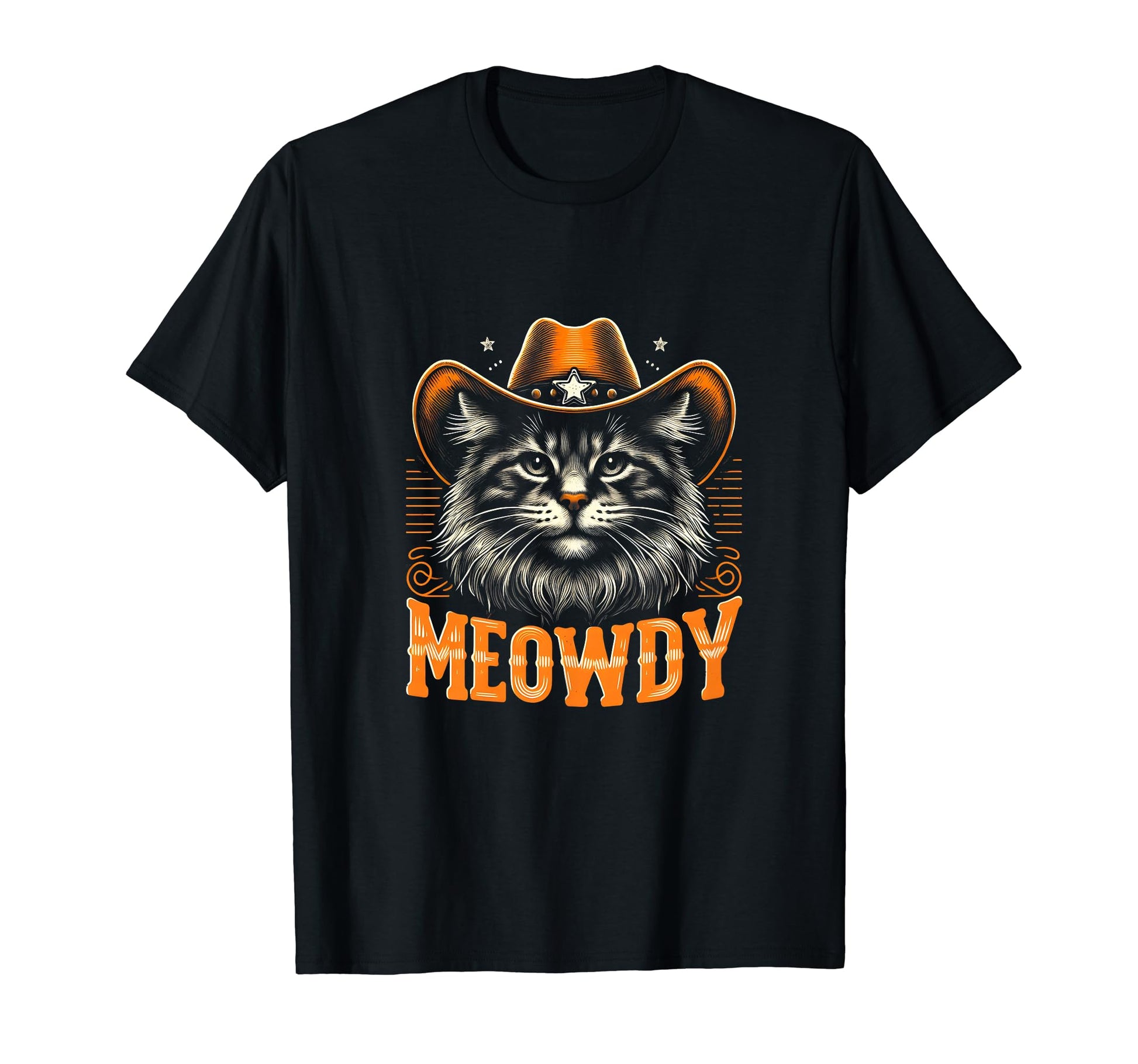 Meowdy Funny Country Music Cat T-Shirt - Casual Everyday Wear Unisex - T-Shirt, Sweatshirt, Hoodie