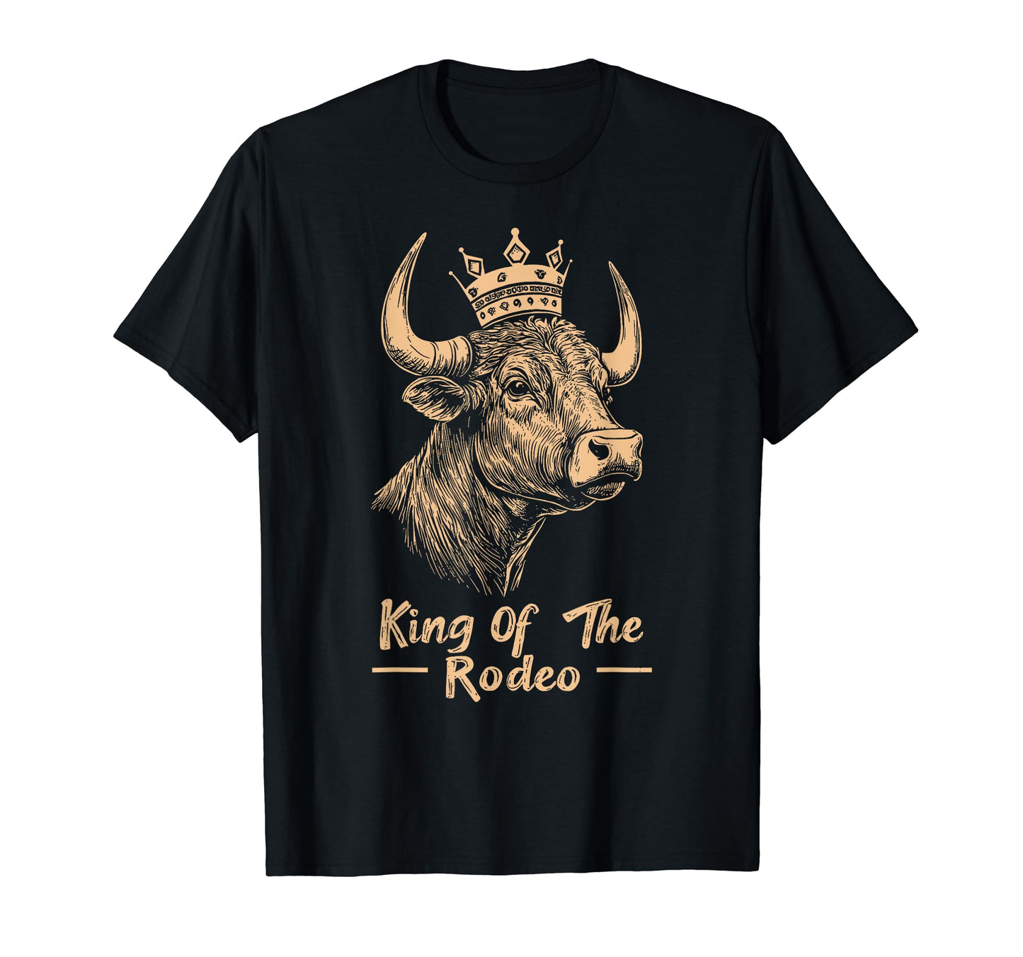 King Rodeo Wild West Cowboy Bull Riding T-Shirt - Trendy Graphic Unisex - T-Shirt, Sweatshirt, Hoodie