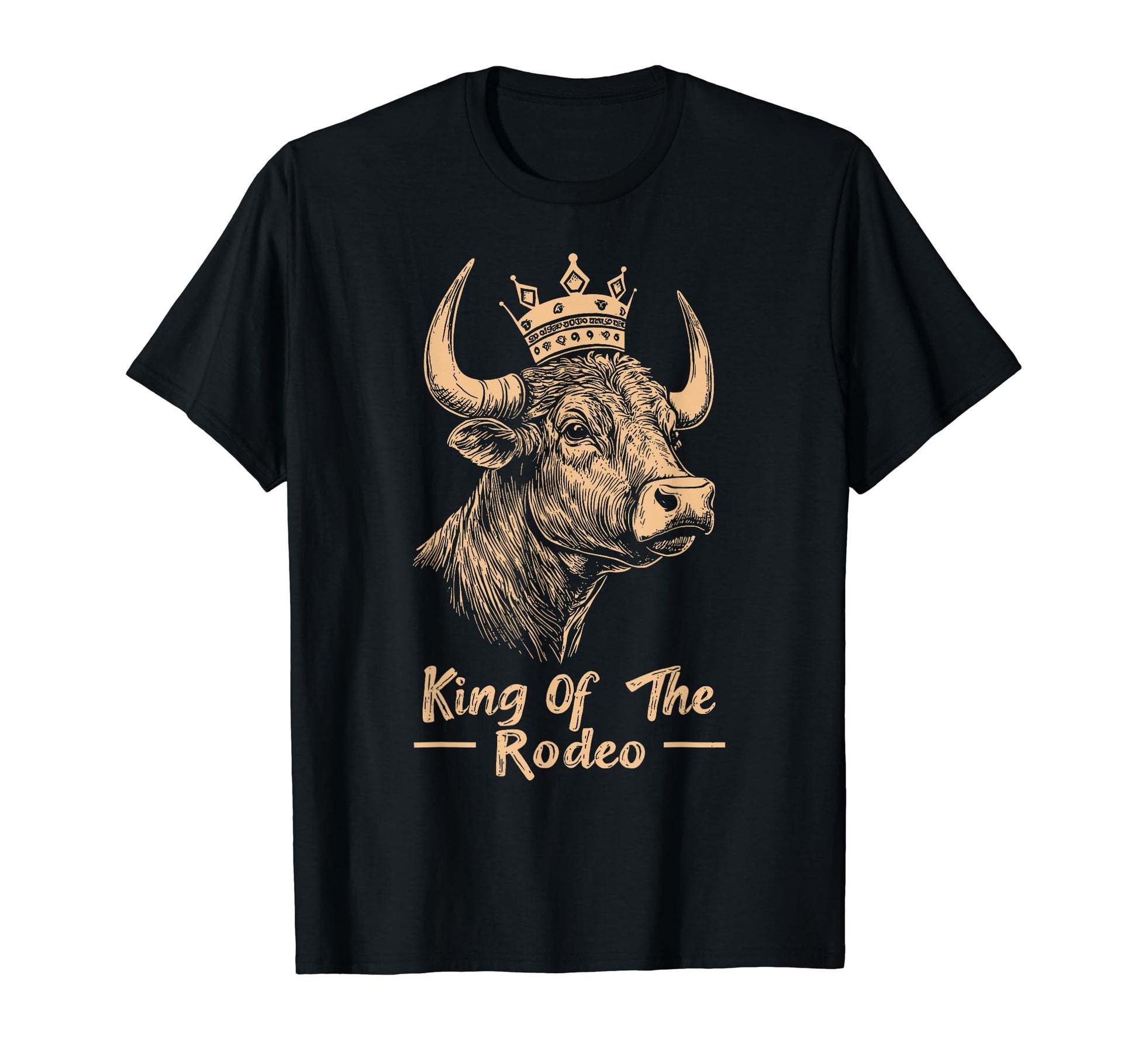 King Rodeo Wild West Cowboy Bull Riding T-Shirt - Trendy Graphic Unisex - T-Shirt, Sweatshirt, Hoodie