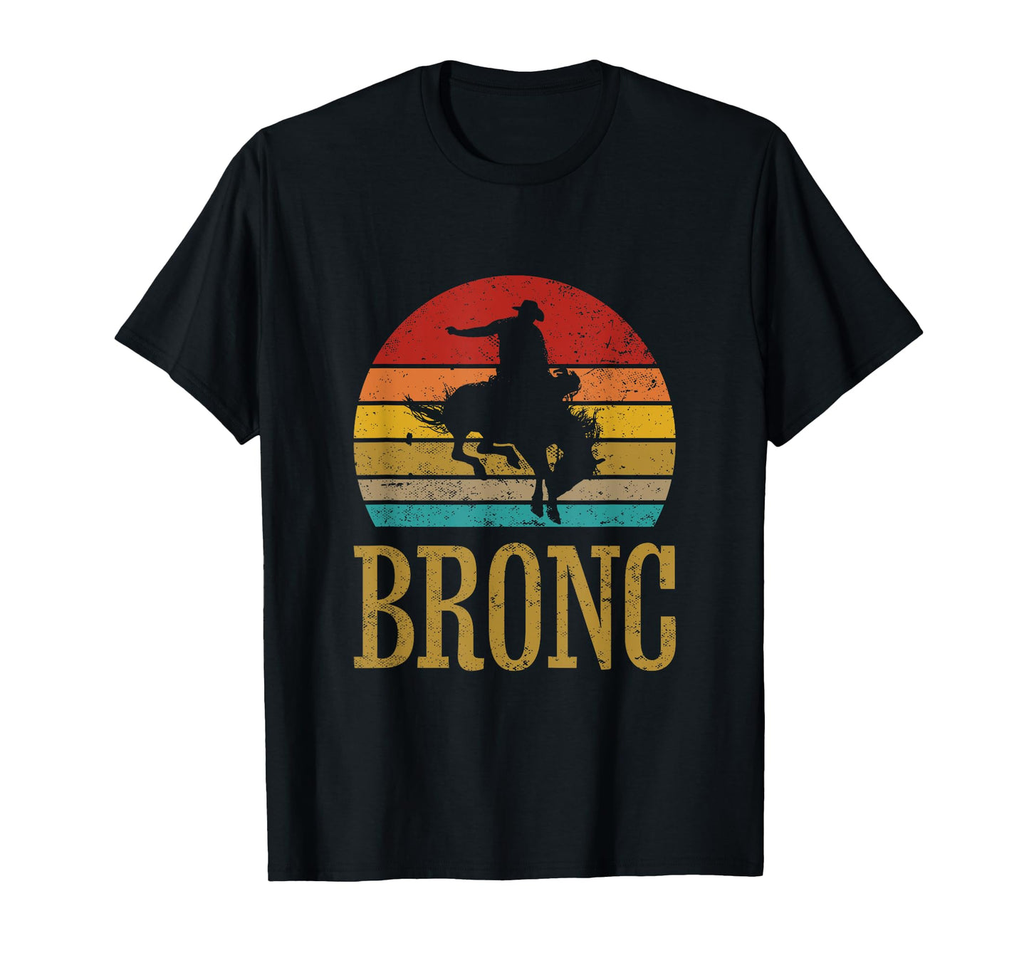 Bronc Riding Rodeo Cowboy T-Shirt - Casual Everyday Wear Men Women - T-Shirt, Sweatshirt, Hoodie