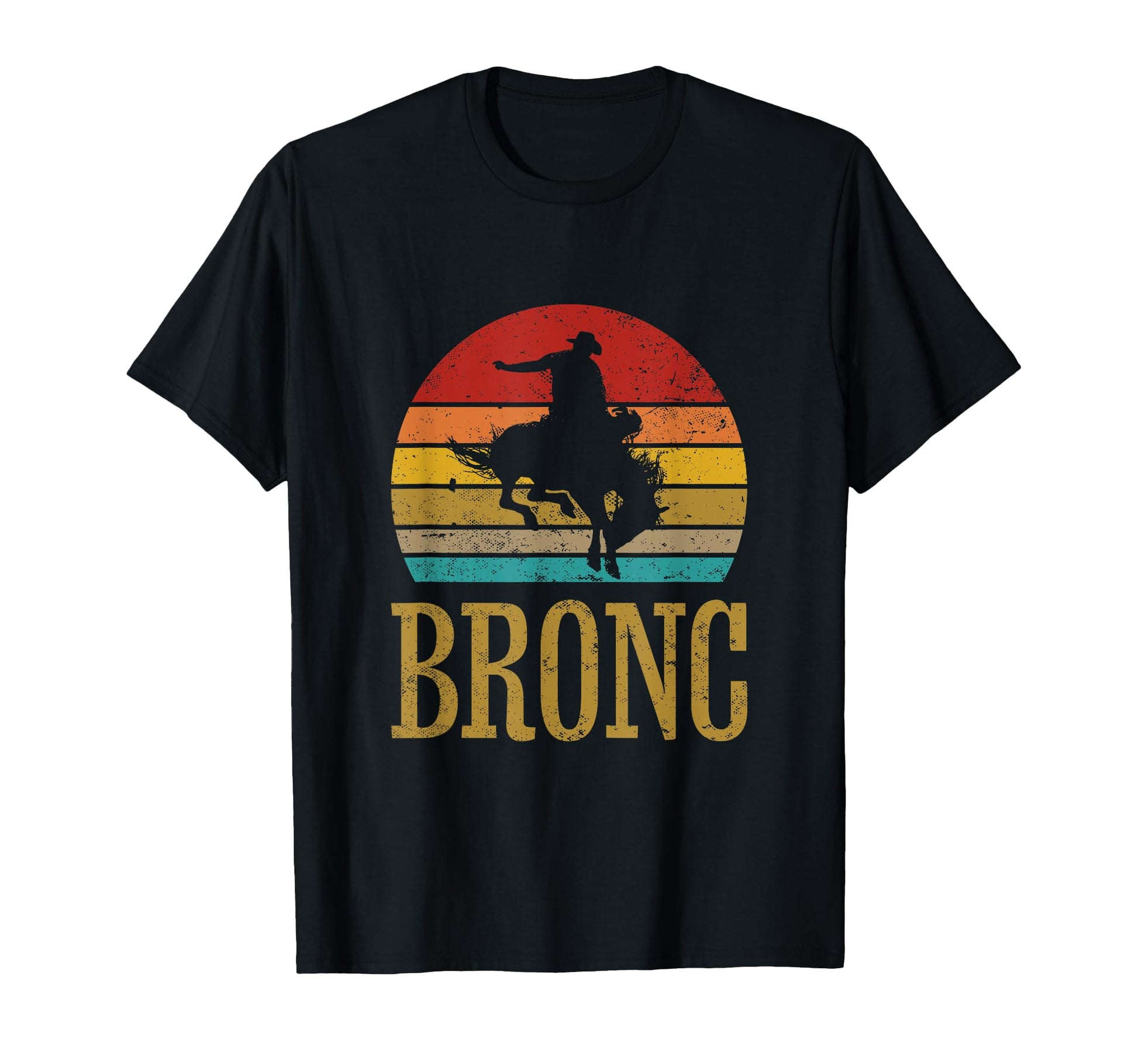Bronc Riding Rodeo Cowboy T-Shirt - Casual Everyday Wear Men Women - T-Shirt, Sweatshirt, Hoodie