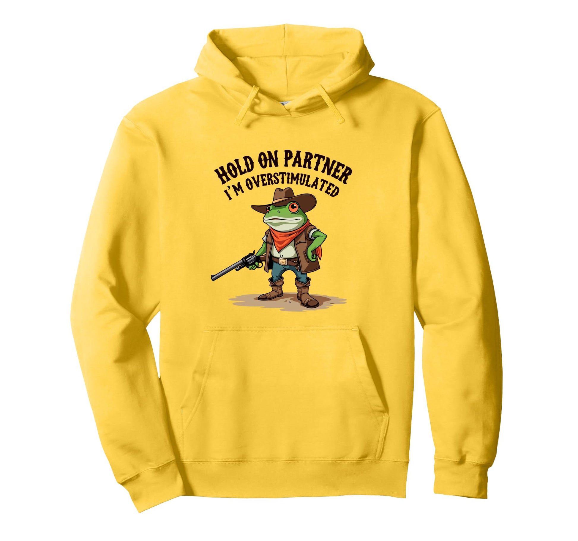 Hold Partner Im Overstimulated Funny Hoodie - Novelty Apparel for Adults - T-Shirt, Sweatshirt, Hoodie
