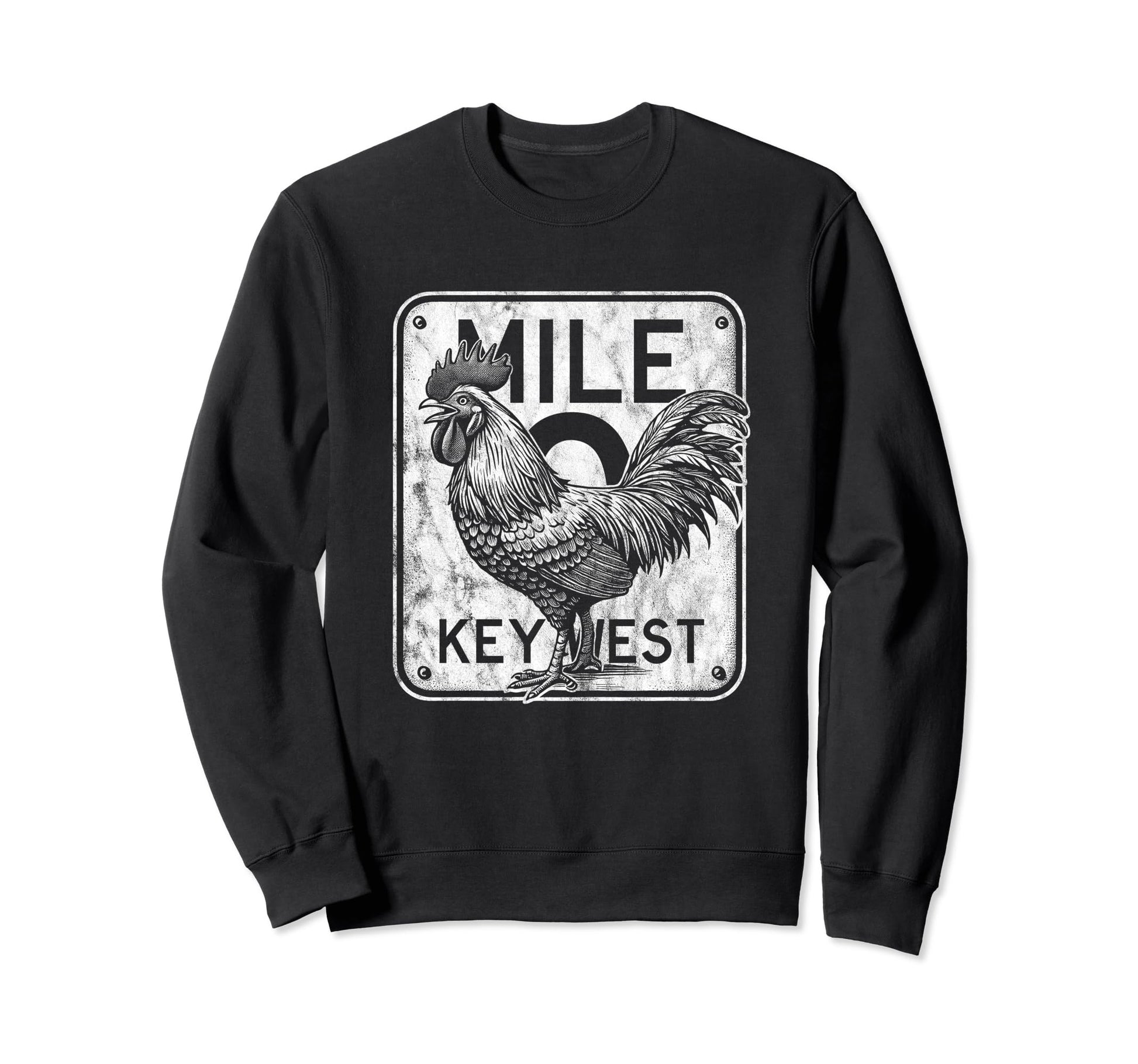 Key West Florida Chicken Mile 0 Sweatshirt - Novelty Apparel Men Women - T-Shirt, Sweatshirt, Hoodie