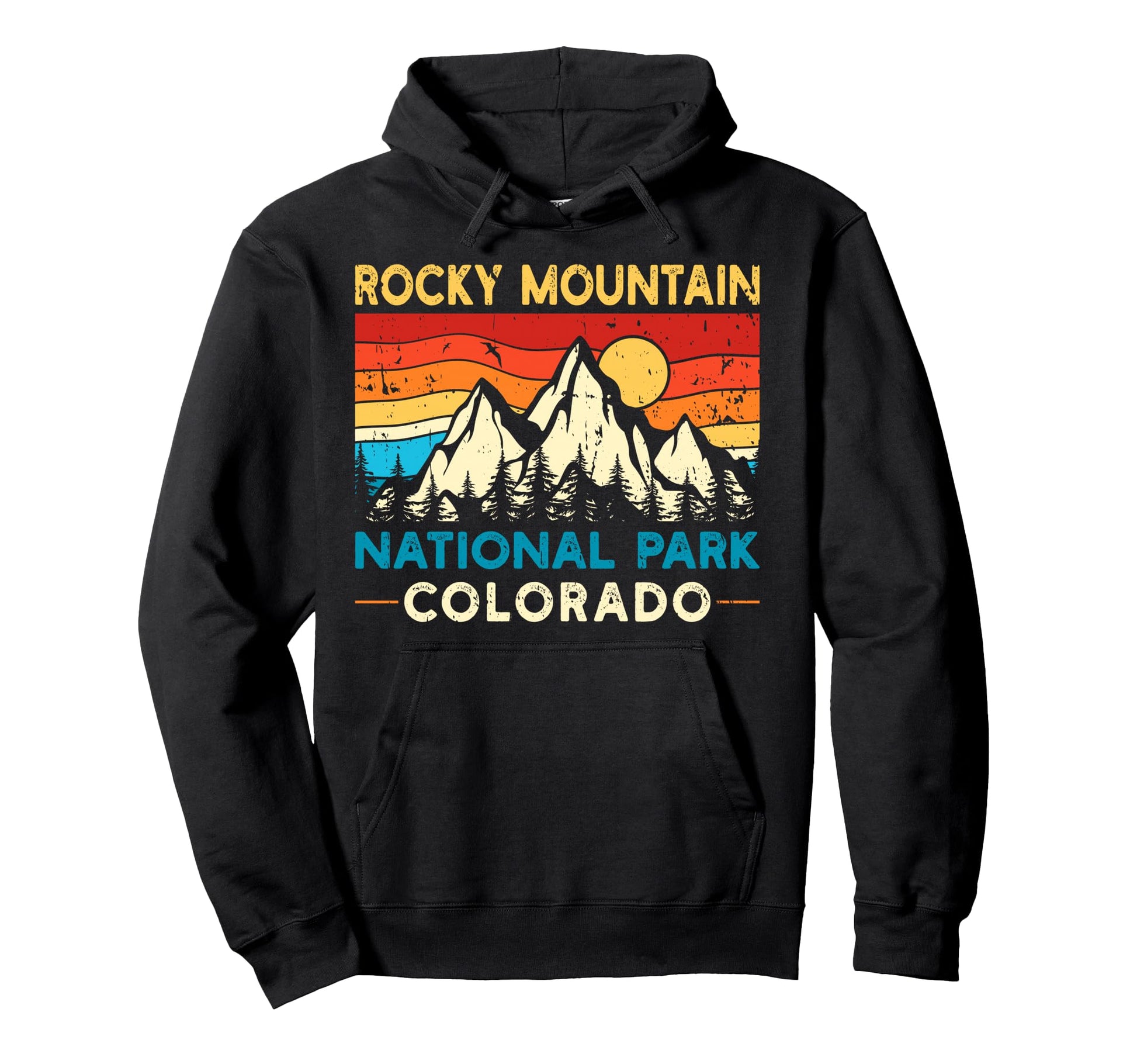 Rocky Mountain National Park Hoodie - Custom Art Print for Adults - T-Shirt, Sweatshirt, Hoodie