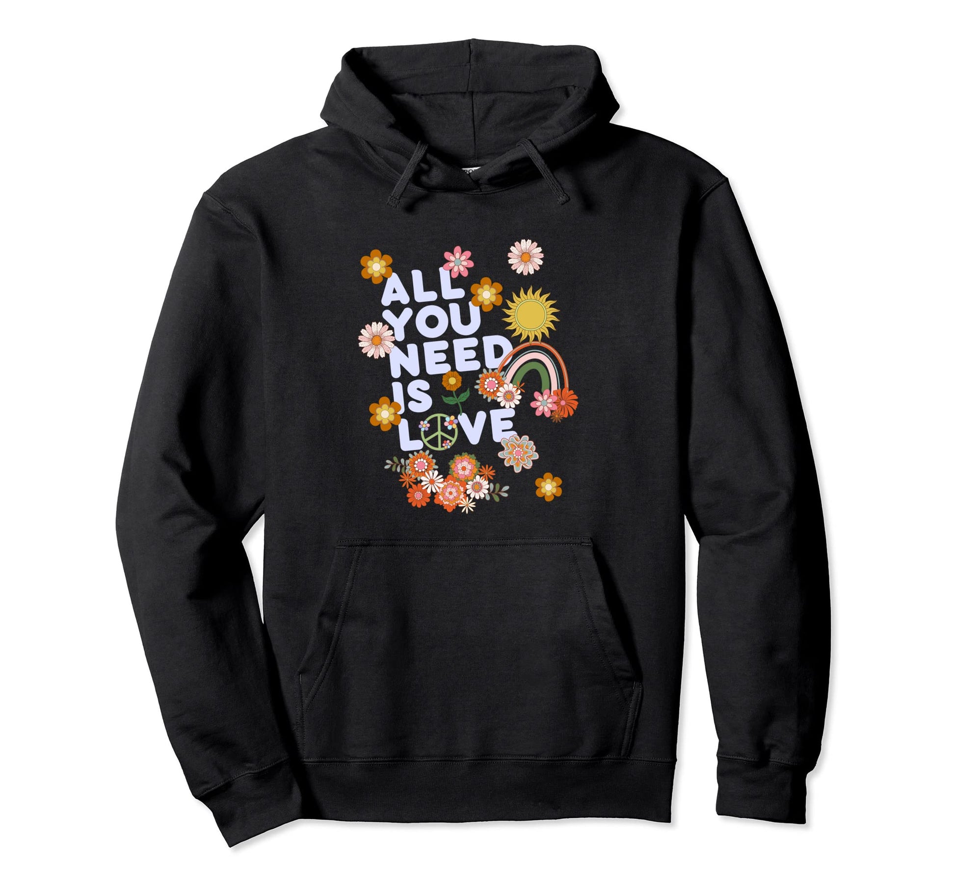 All You Need Is Love 60S 70S Hoodie - Casual Everyday Wear for Adults - T-Shirt, Sweatshirt, Hoodie