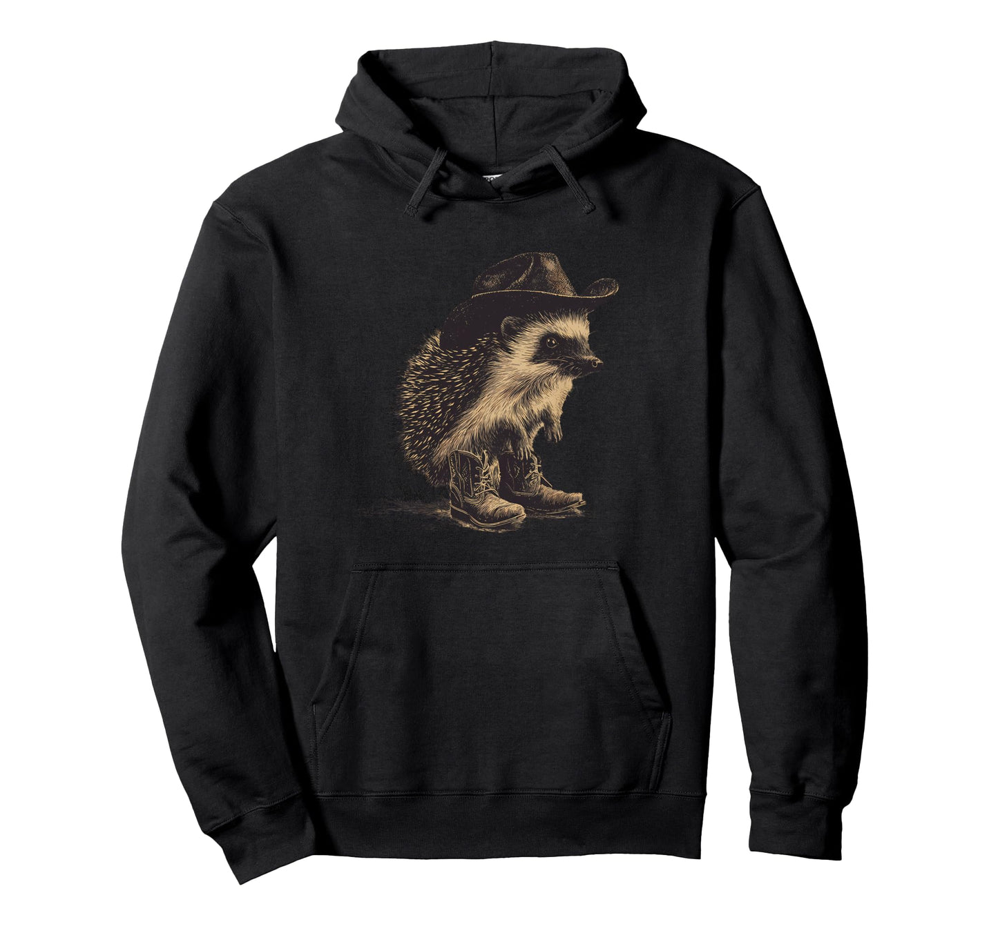 Country Cowboy Hedgehog Rodeo Cowgirl Hoodie - Graphic Print Men Women - T-Shirt, Sweatshirt, Hoodie