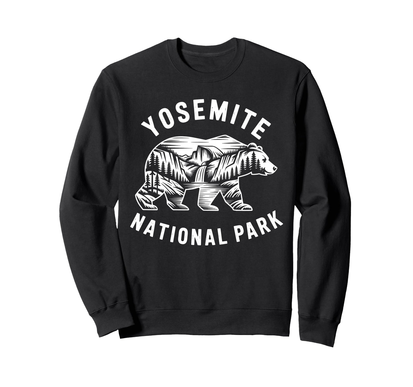 Yosemite Bear National Park Sweatshirt - Casual Everyday Wear for Adults - T-Shirt, Sweatshirt, Hoodie