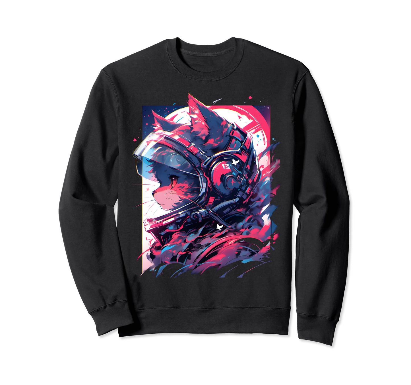 80S 90S Aesthetic Vaporwave Space Sweatshirt - Unique Graphic for Adults - T-Shirt, Sweatshirt, Hoodie
