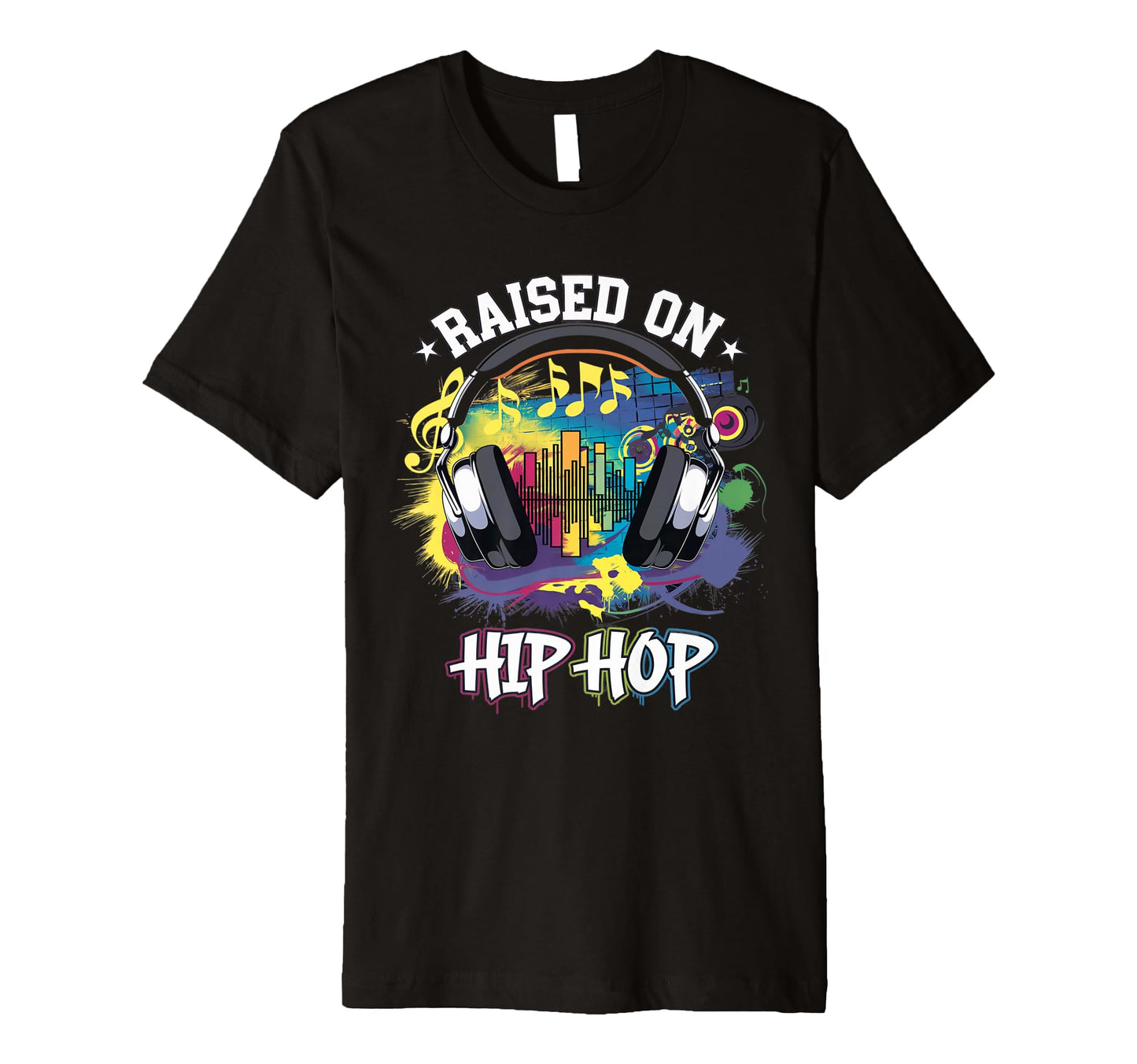 Raised Hip Hop Urban Dj Graffiti Old T-Shirt - Fun Novelty Design Unisex - T-Shirt, Sweatshirt, Hoodie
