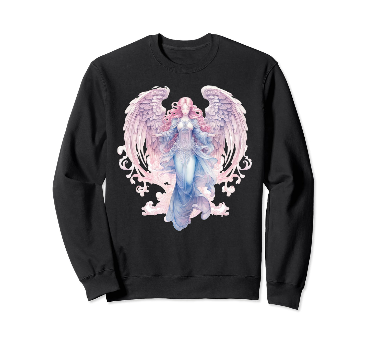 Virgo Zodiac Sign Angel Vaporwave Sweatshirt - Novelty Apparel Men Women - T-Shirt, Sweatshirt, Hoodie