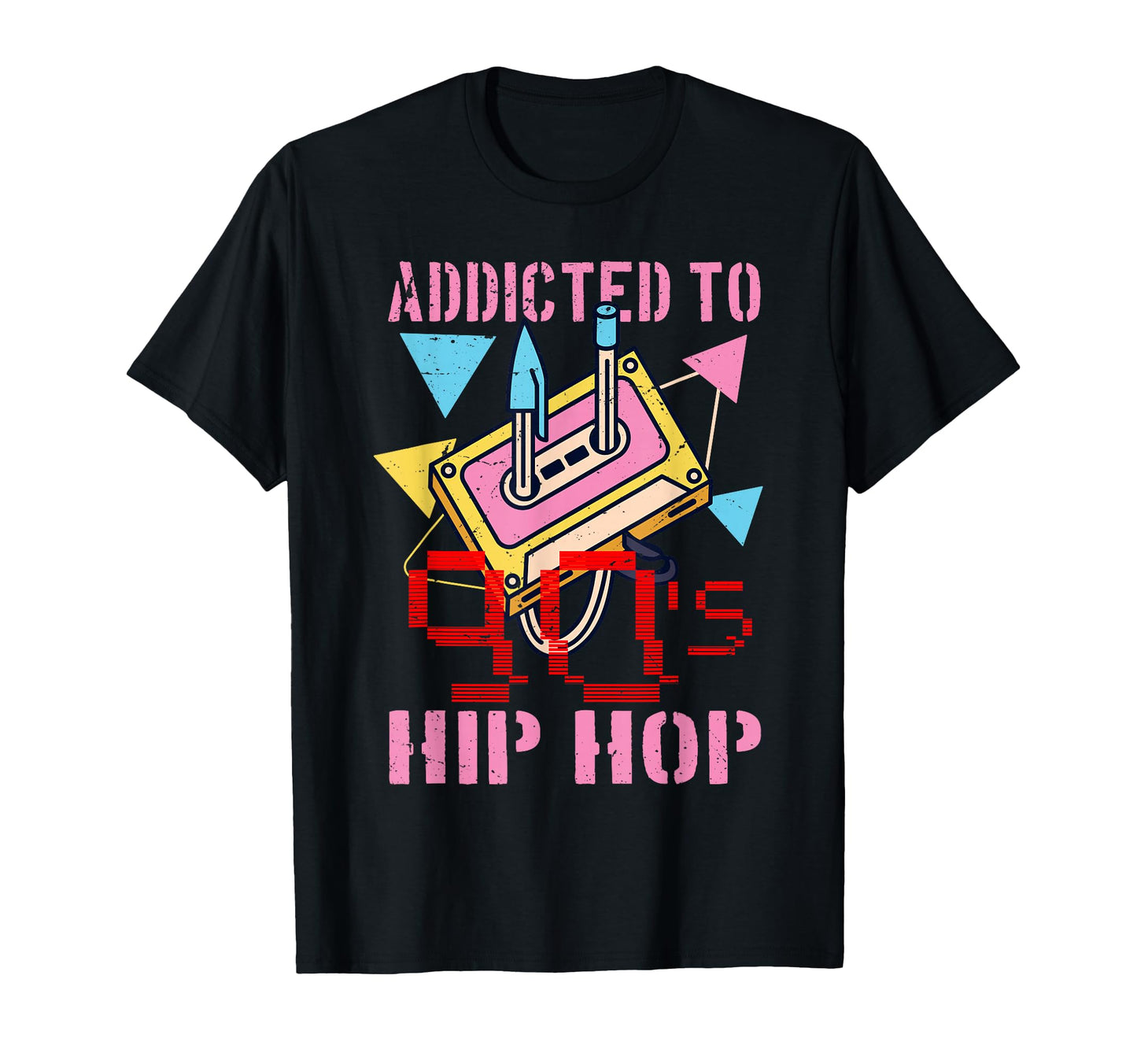 Addicted To 90S Hip Hop Gangster Rap Old T-Shirt - Novelty Apparel Unisex - T-Shirt, Sweatshirt, Hoodie
