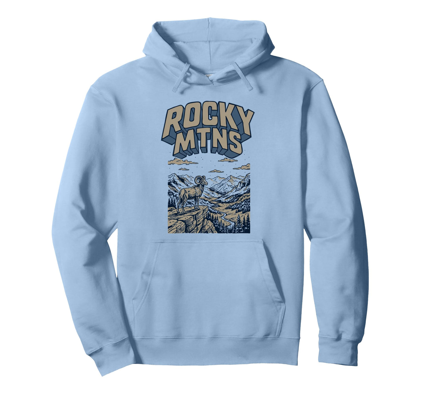 Rocky Mountains National Park 80S Hoodie - Trendy Graphic Unisex - T-Shirt, Sweatshirt, Hoodie