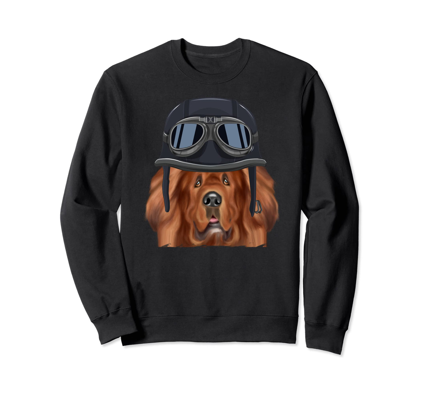 Funny Motorcycle Helmet Tibetan Sweatshirt - Aesthetic Graphic Unisex - T-Shirt, Sweatshirt, Hoodie