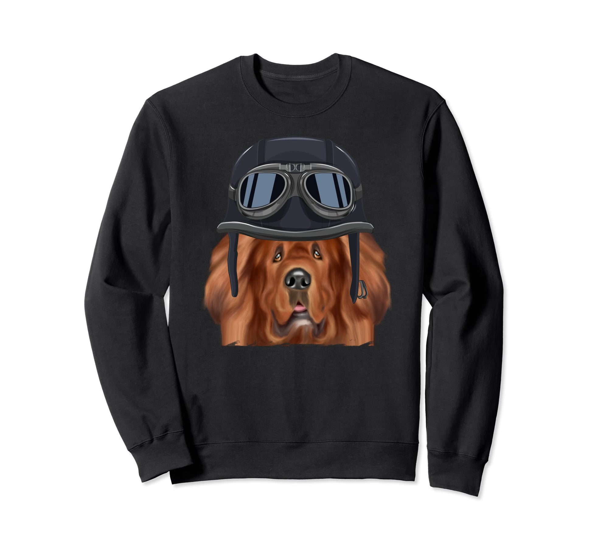 Funny Motorcycle Helmet Tibetan Sweatshirt - Aesthetic Graphic Unisex - T-Shirt, Sweatshirt, Hoodie