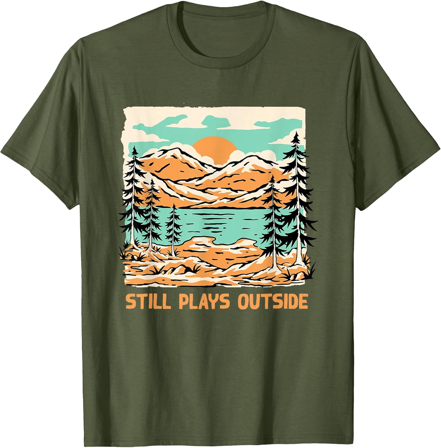 Camp Sunny Hiker Wildlife Sunshine - Adult & Kids T-Shirts, Sweatshirts & Hoodies apparel design preview 1