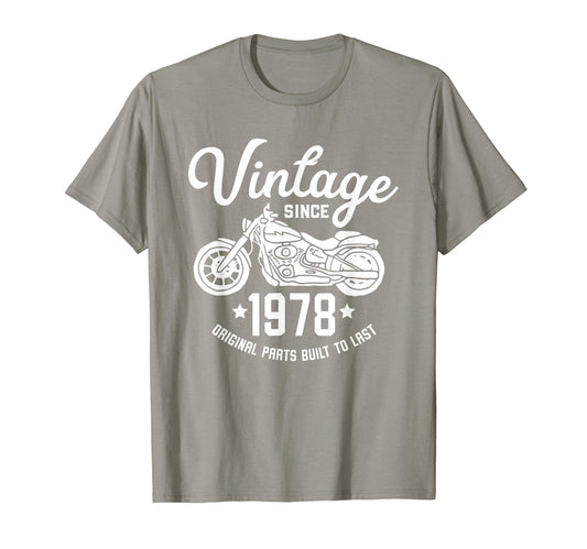 40Th Birthday Motorcycle 1978 T-Shirt - Casual Everyday Wear Men Women - T-Shirt, Sweatshirt, Hoodie
