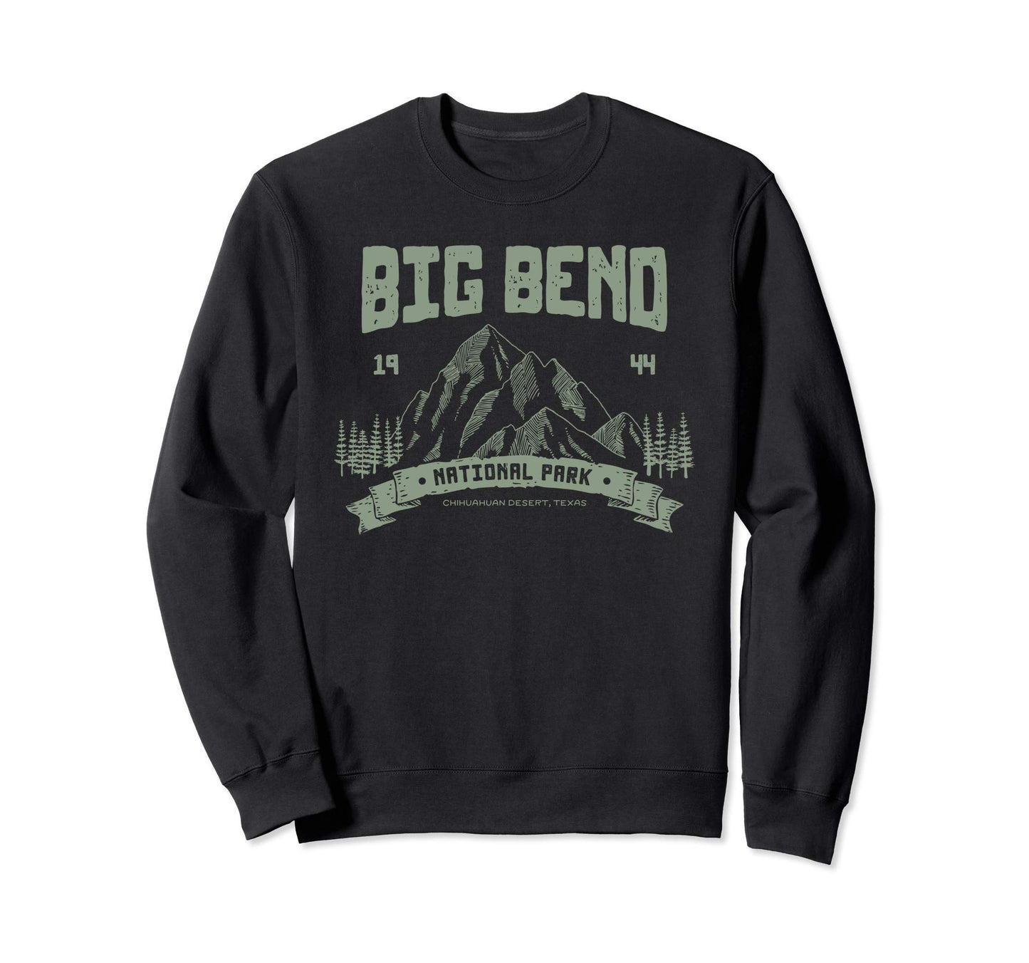 Big Bend National Park Outdoor Sweatshirt - Minimalist Print for Adults - T-Shirt, Sweatshirt, Hoodie