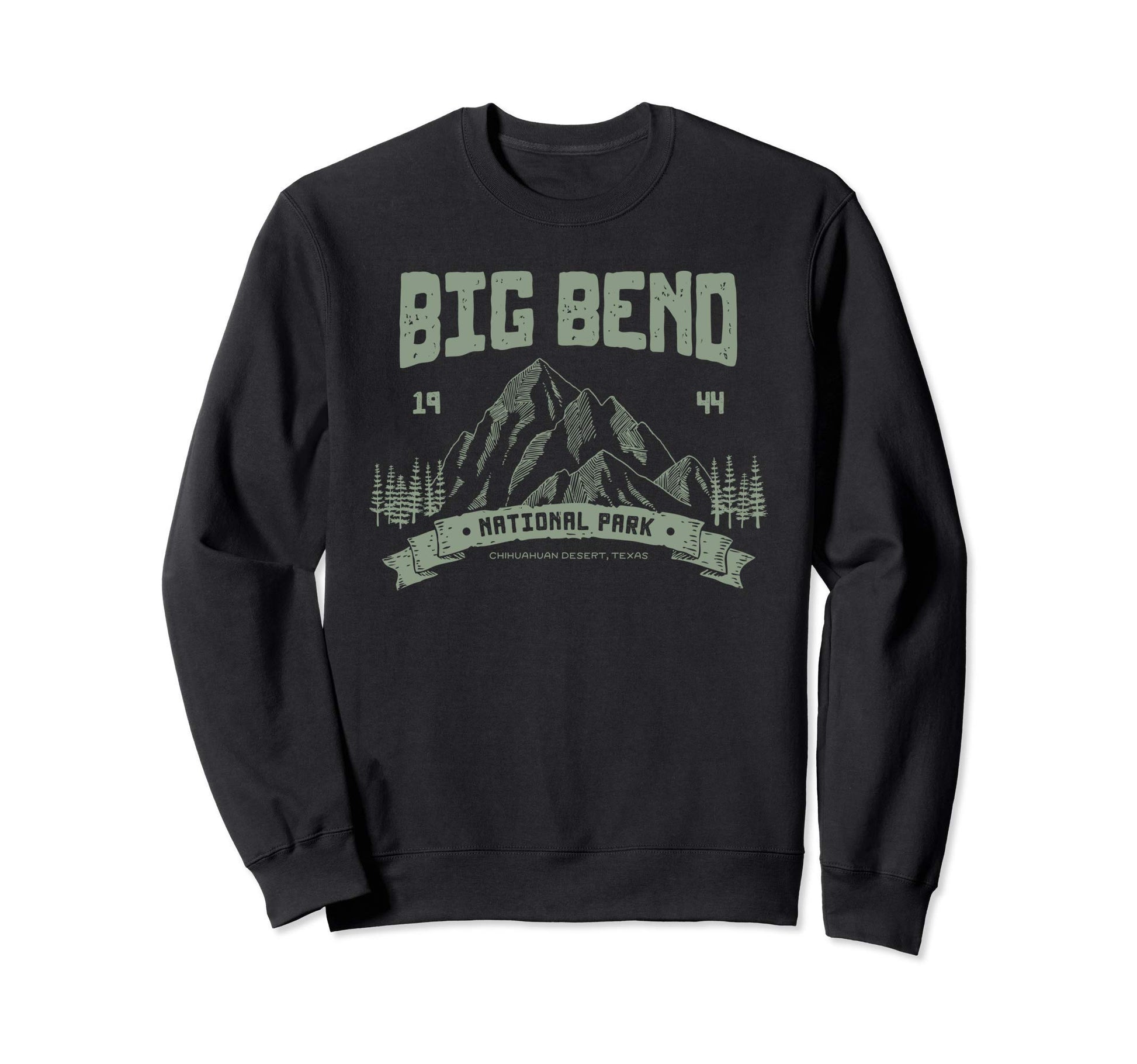 Big Bend National Park Outdoor Sweatshirt - Minimalist Print for Adults - T-Shirt, Sweatshirt, Hoodie