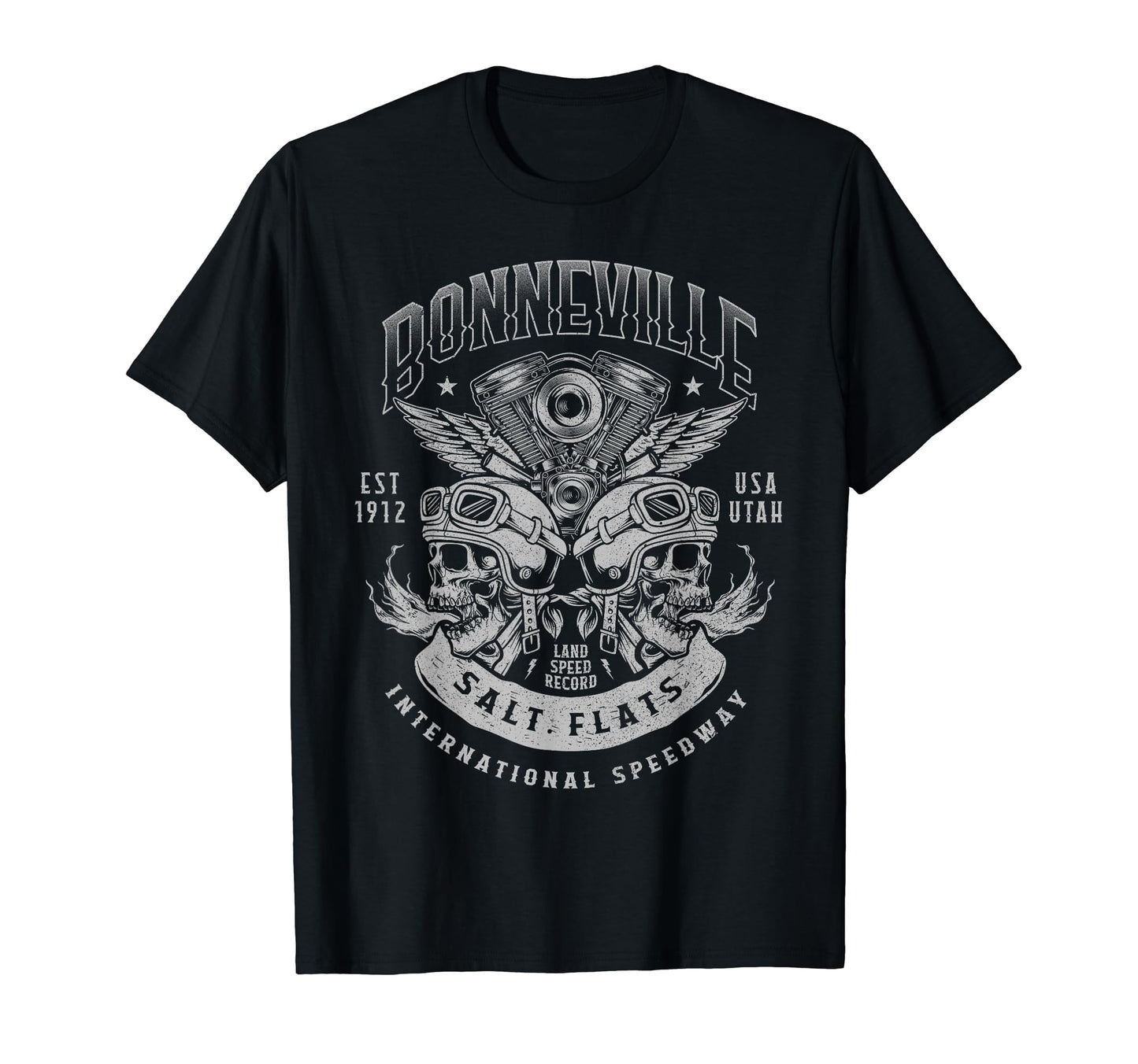 Bonneville Salt Flats Motorcycle Racing T-Shirt - Streetwear Style Unisex - T-Shirt, Sweatshirt, Hoodie