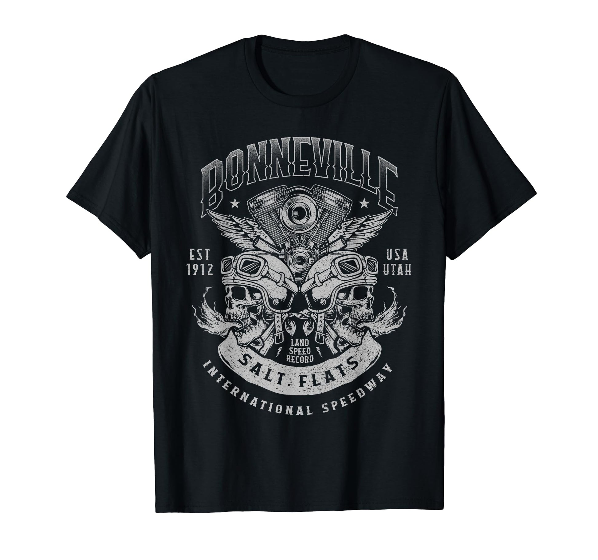 Bonneville Salt Flats Motorcycle Racing T-Shirt - Streetwear Style Unisex - T-Shirt, Sweatshirt, Hoodie