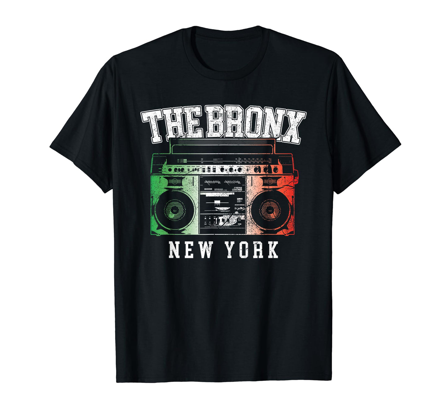 Bronx New York Nyc Boombox Old School Hip T-Shirt - Trendy Graphic Unisex - T-Shirt, Sweatshirt, Hoodie