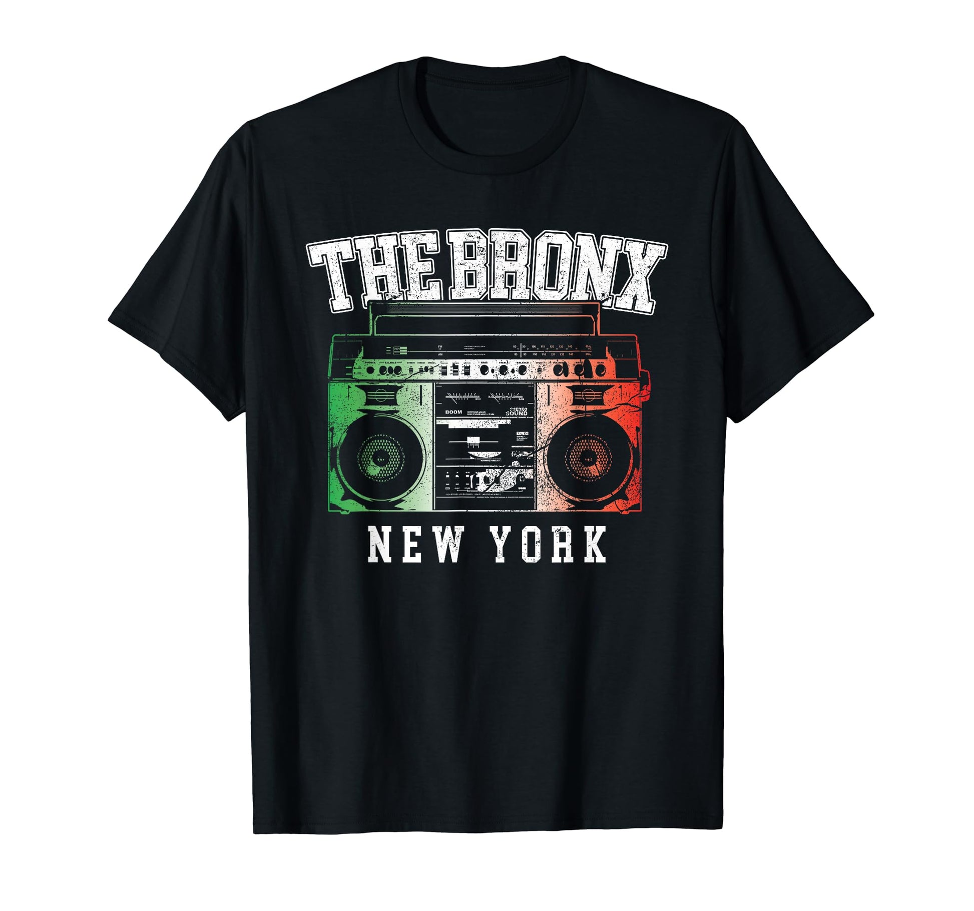 Bronx New York Nyc Boombox Old School Hip T-Shirt - Trendy Graphic Unisex - T-Shirt, Sweatshirt, Hoodie